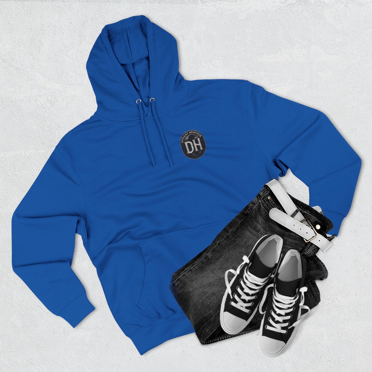 He Who Sweats More Hoodie — Warrior-Inspired Training Fleece Pullover