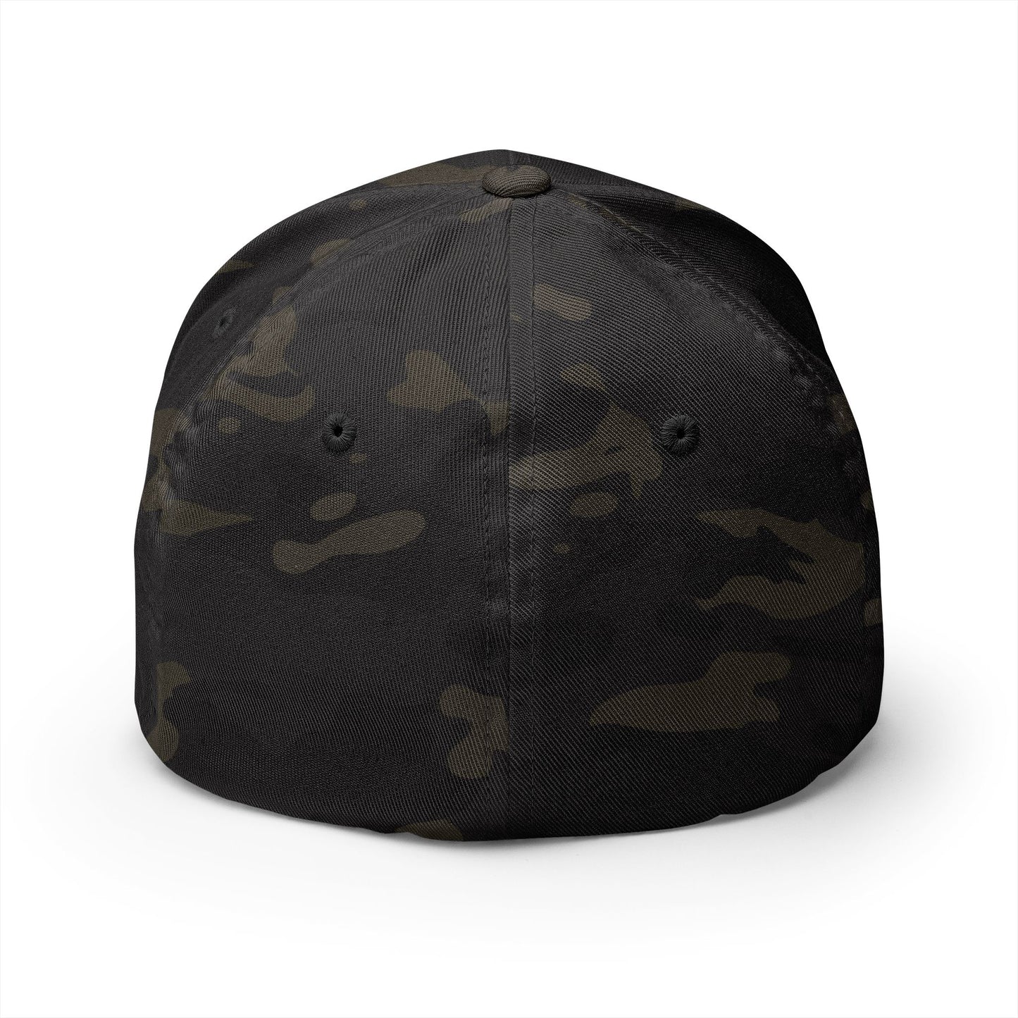 DH Raven Flexfit Cap — Premium Closed‑Back Baseball Hat