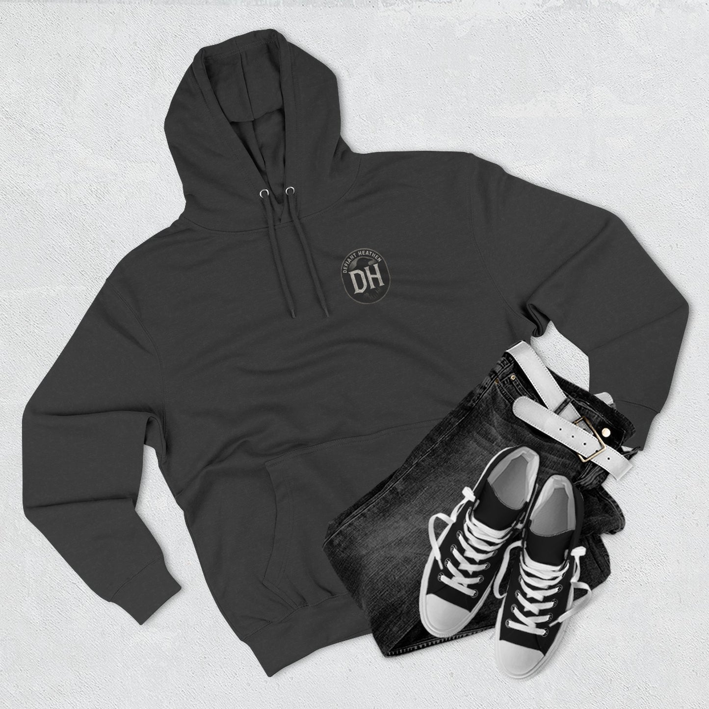Erebus 'Origin of Shadow' Fleece Hoodie — Primordial Darkness Graphic