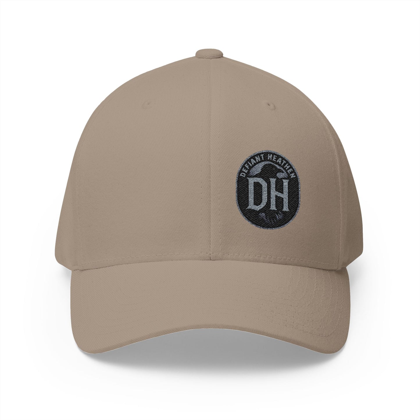 DH Raven Flexfit Cap — Premium Closed‑Back Baseball Hat