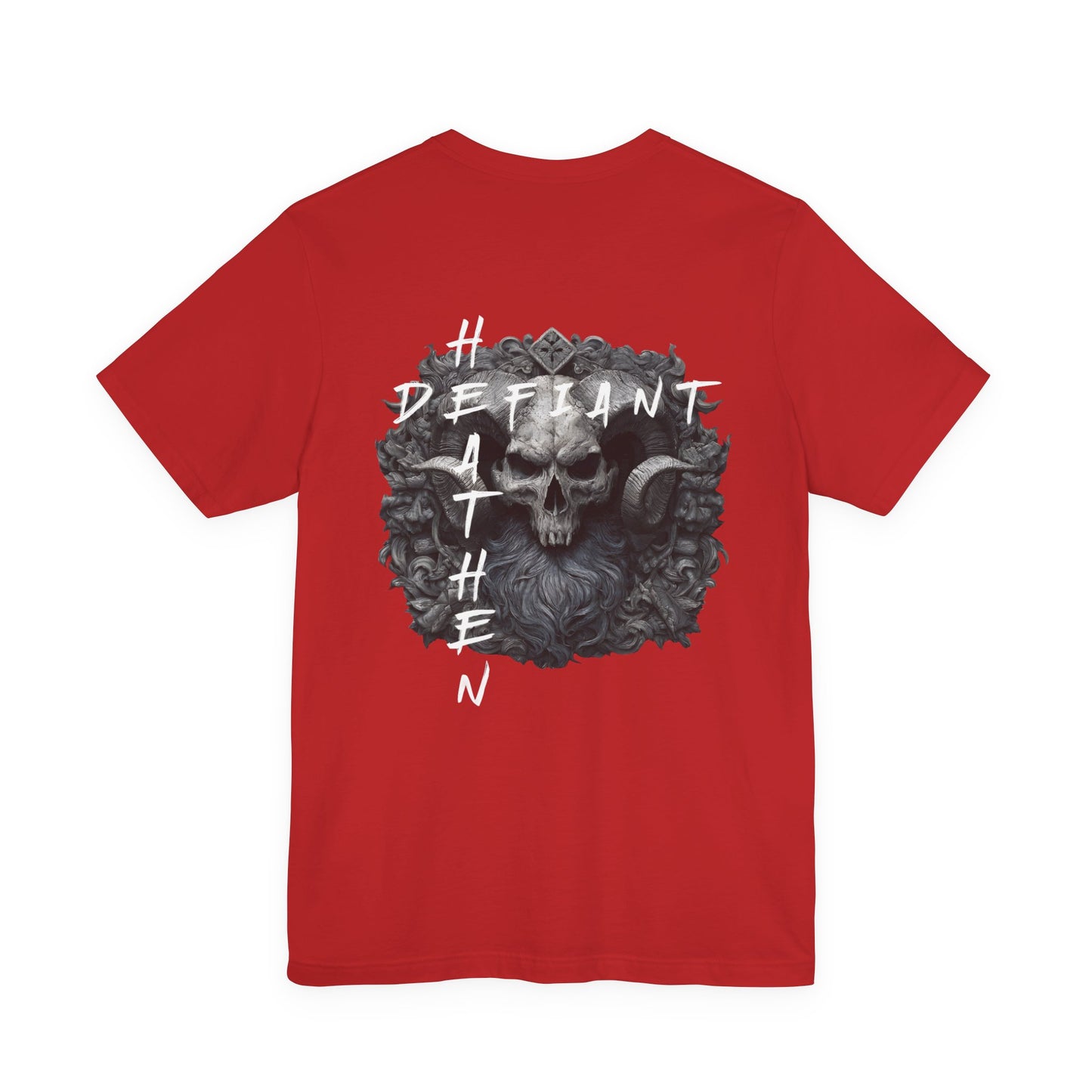 Defiant Heathen Ram Skull Graphic Tee