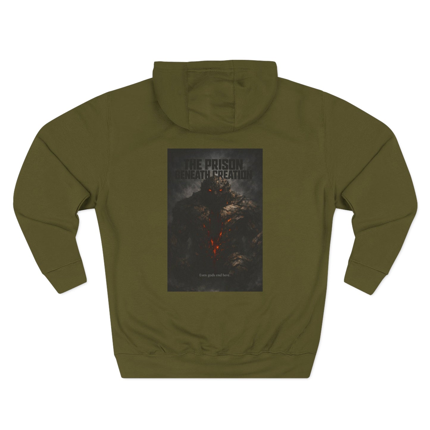 Tartarus Hoodie — 'Even gods end here' Mythic Abyss Fantasy Pullover