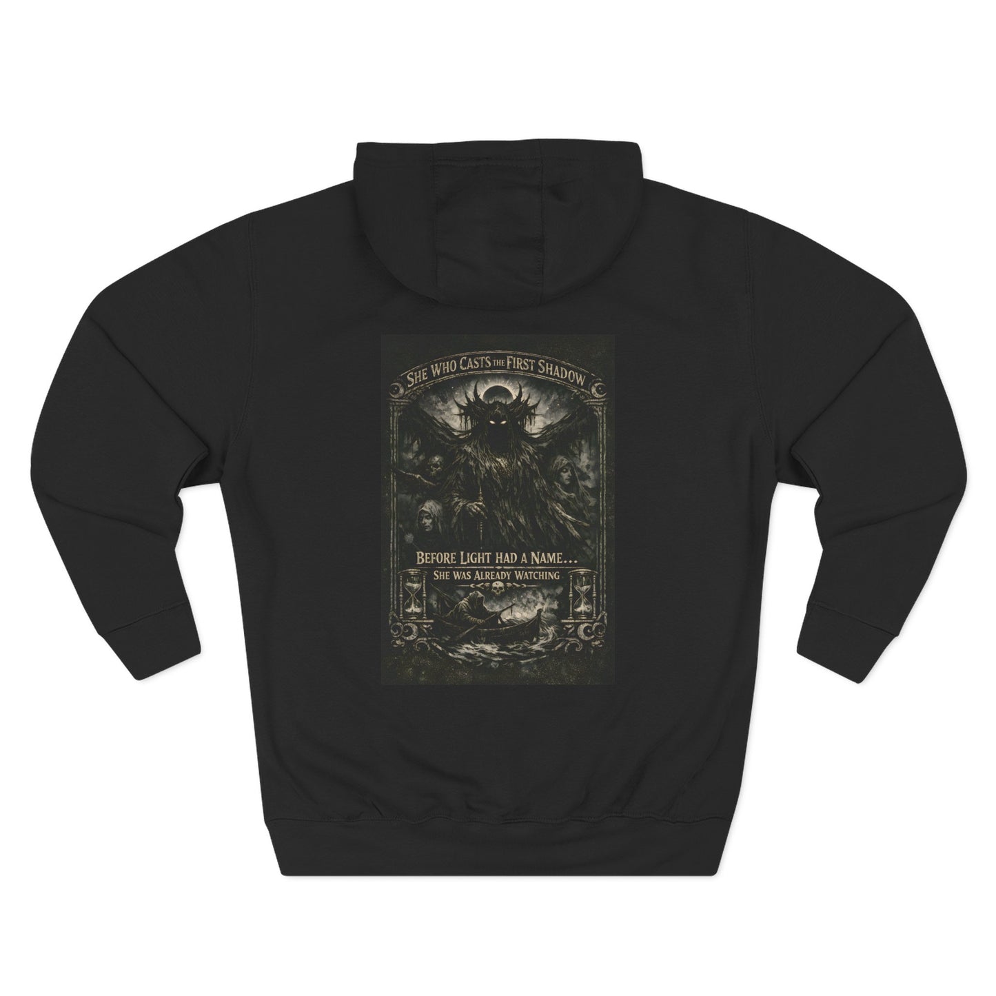 Nyx 'She Who Casts the First Shadow' Fleece Hoodie — Dark Mythology Apparel