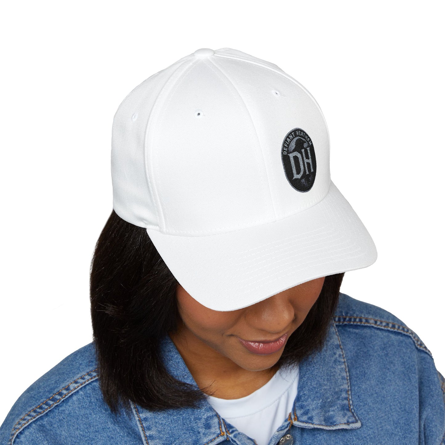 DH Raven Flexfit Cap — Premium Closed‑Back Baseball Hat