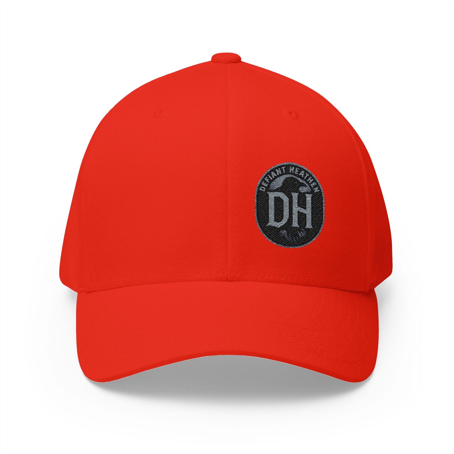 DH Raven Flexfit Cap — Premium Closed‑Back Baseball Hat