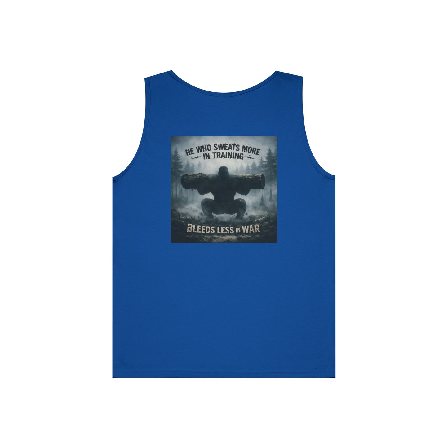Train Hard. Bleed Less. Tee — Warrior-Mindset Cotton Shirt