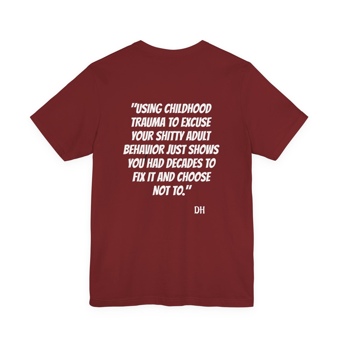 "Decades to Fix It" Tee — Bold Script Statement T-Shirt