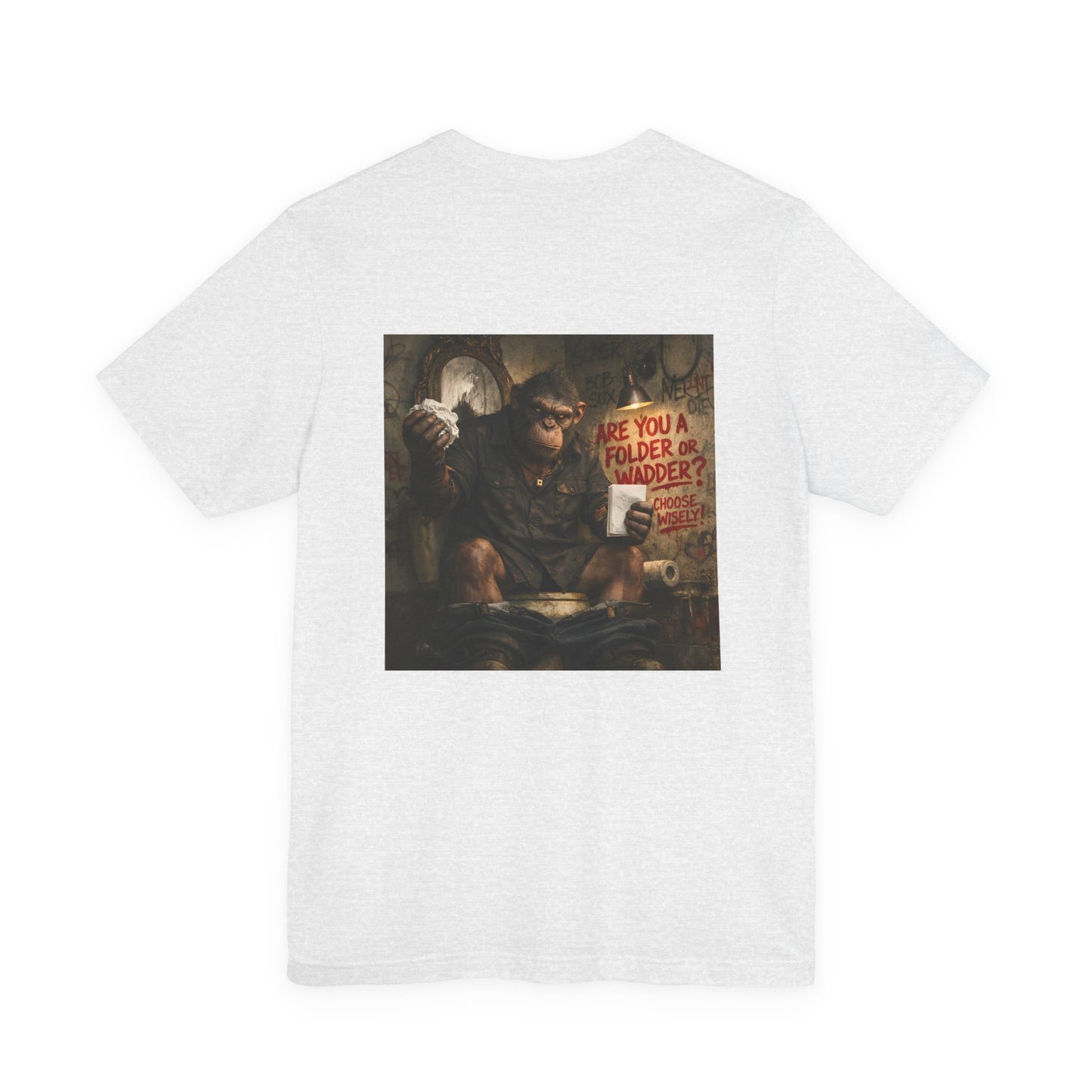 Gritty Question Tee — 'Are You a Folder or a Wadder?'  Graphic Shirt