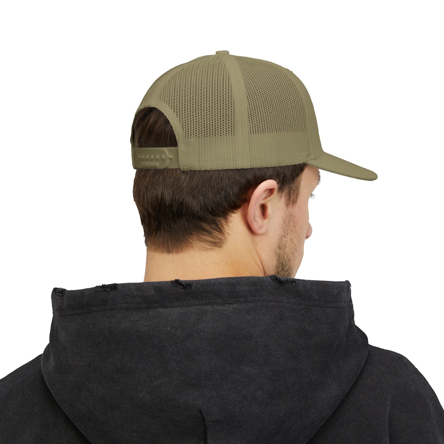 DH Raven Logo Trucker Cap –  Mesh Snapback