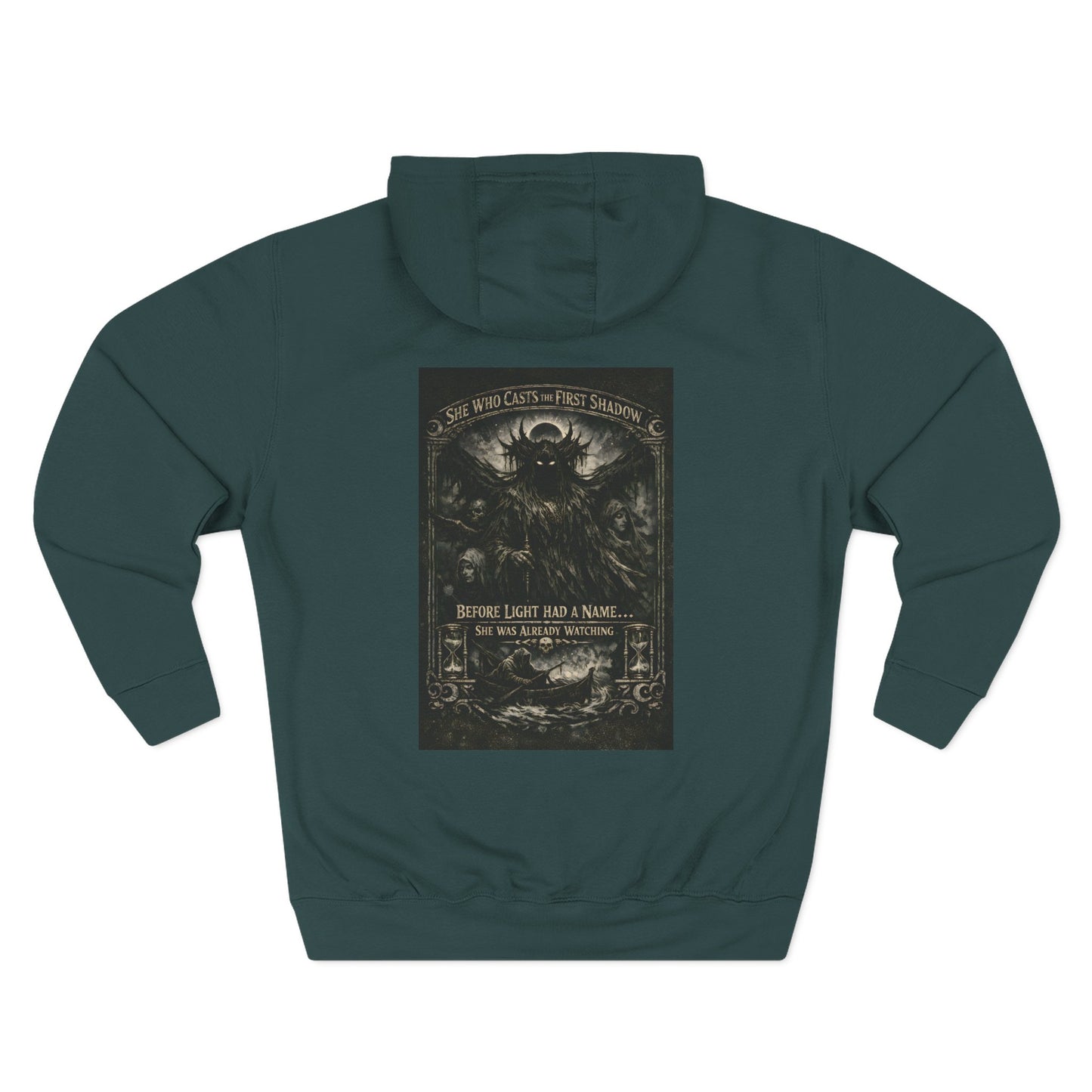 Nyx 'She Who Casts the First Shadow' Fleece Hoodie — Dark Mythology Apparel