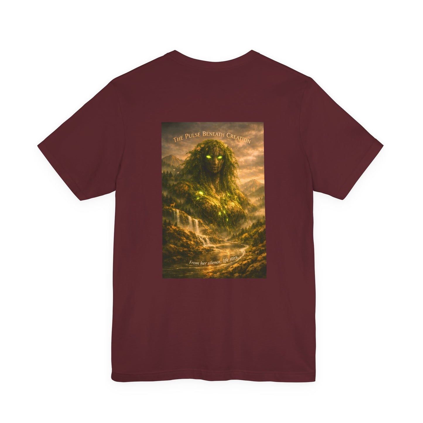 Gaia Primordial Tee — "She Was Here First. She Will Be Here Last."