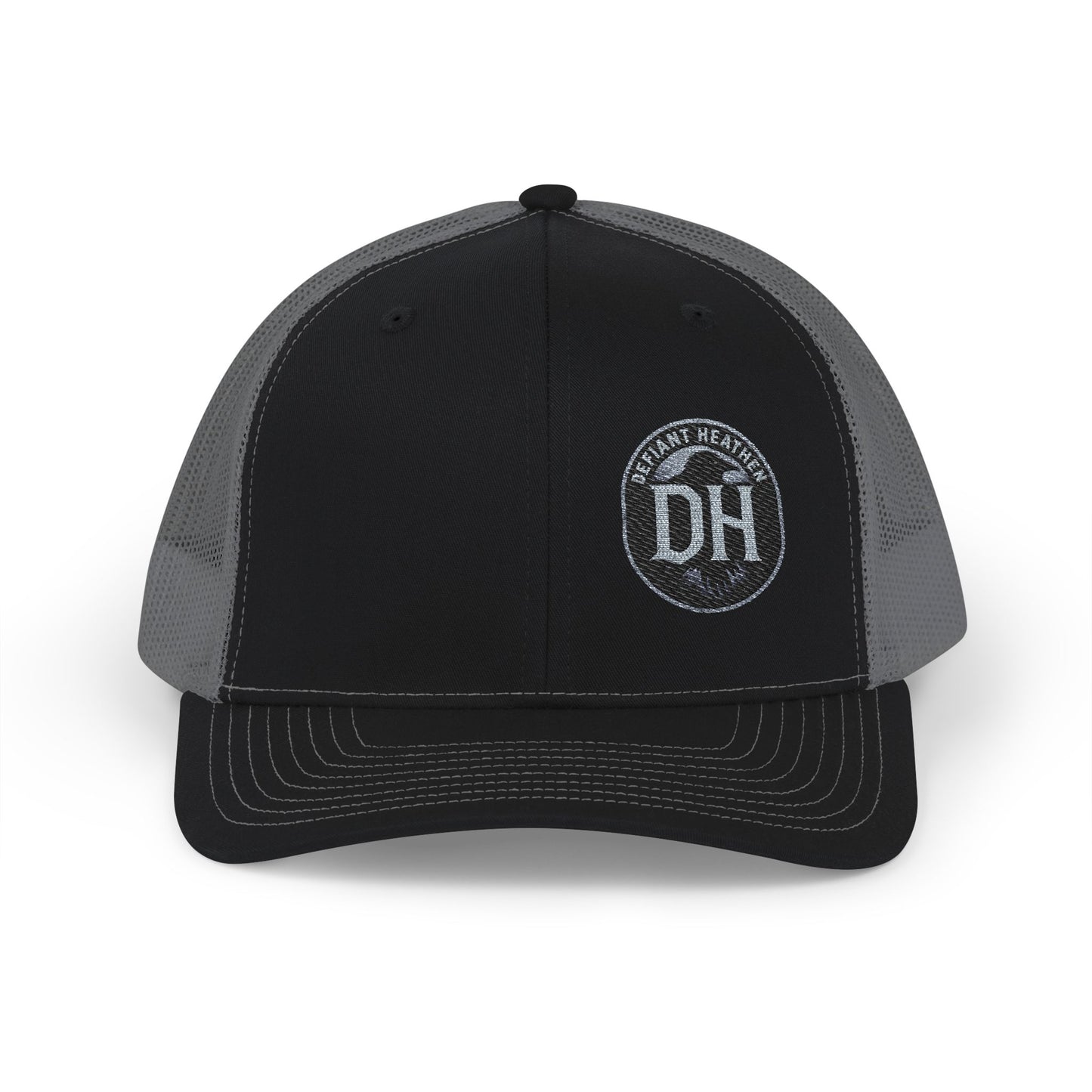 DH Raven Logo Trucker Cap –  Mesh Snapback
