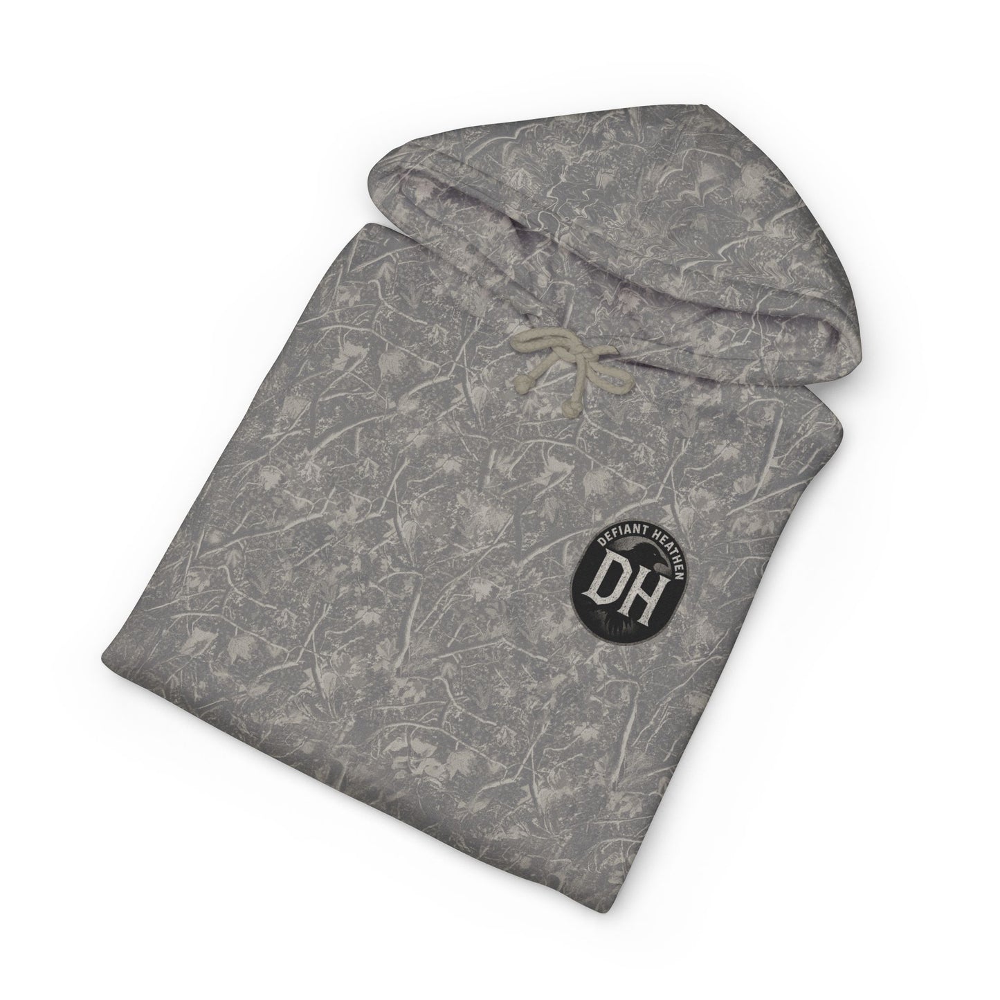 Defiant Heathen Ram Skull Hoodie — Gothic Viking Pagan Graphic Pullover