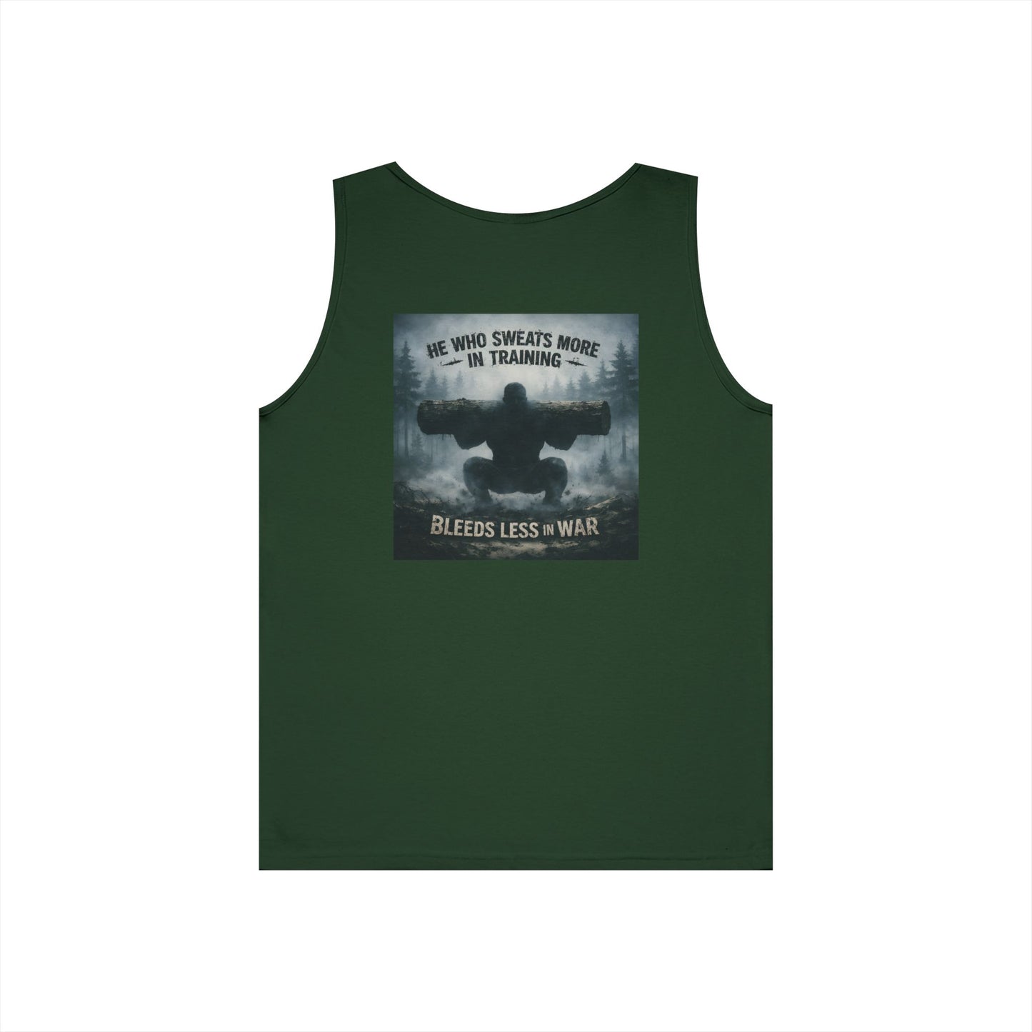 Train Hard. Bleed Less. Tee — Warrior-Mindset Cotton Shirt