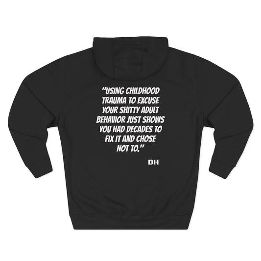 Decades to Fix It Fleece Hoodie — Bold Script Statement Pullover