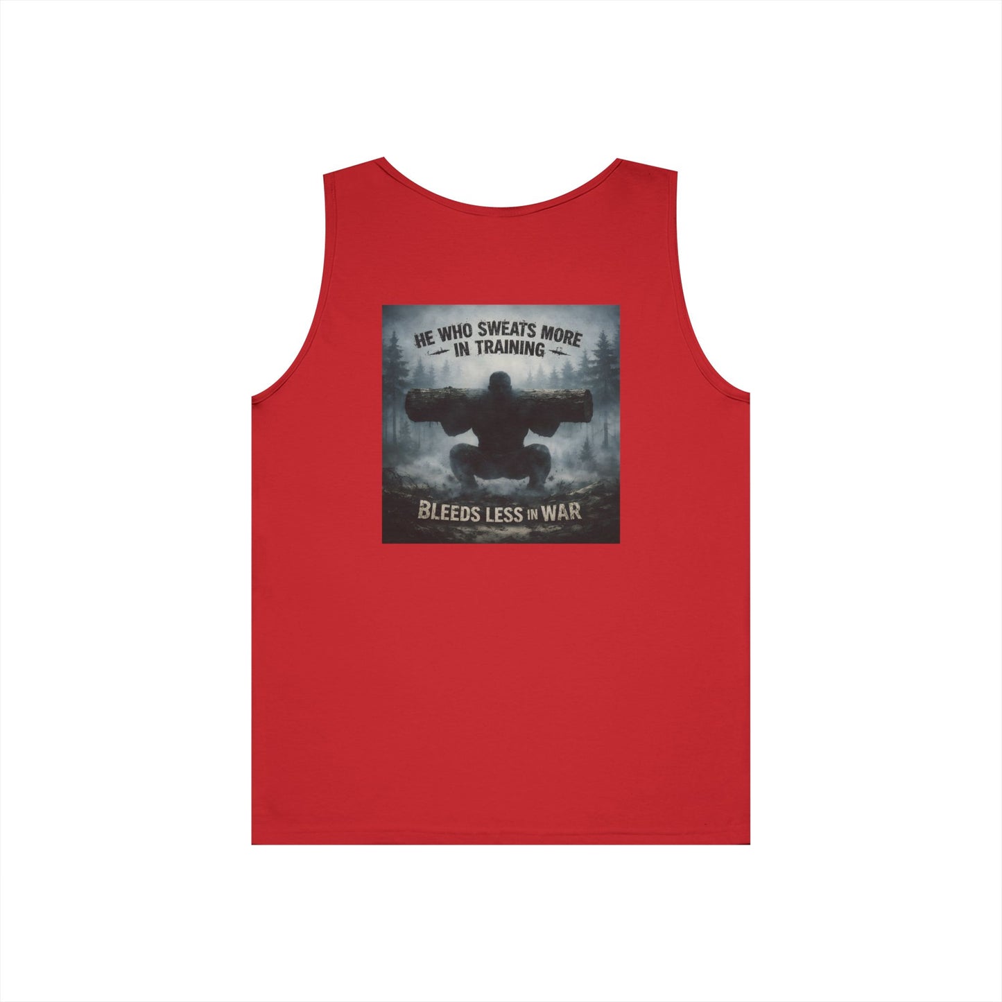 Train Hard. Bleed Less. Tee — Warrior-Mindset Cotton Shirt