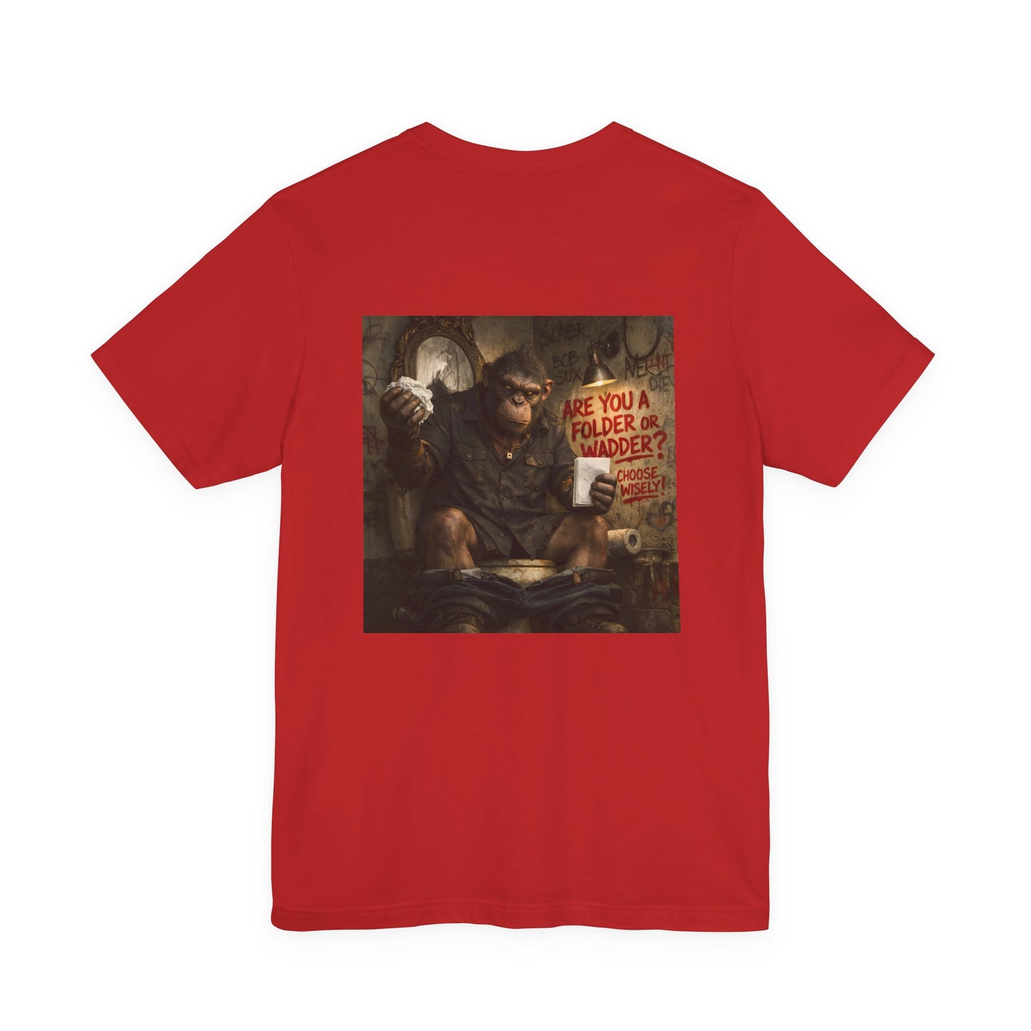 Gritty Question Tee — 'Are You a Folder or a Wadder?'  Graphic Shirt
