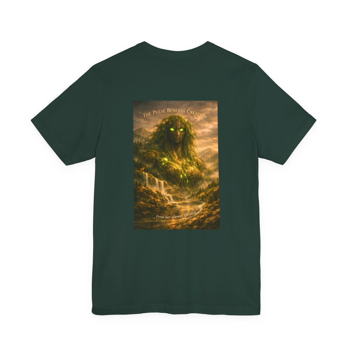 Gaia Primordial Tee — "She Was Here First. She Will Be Here Last."