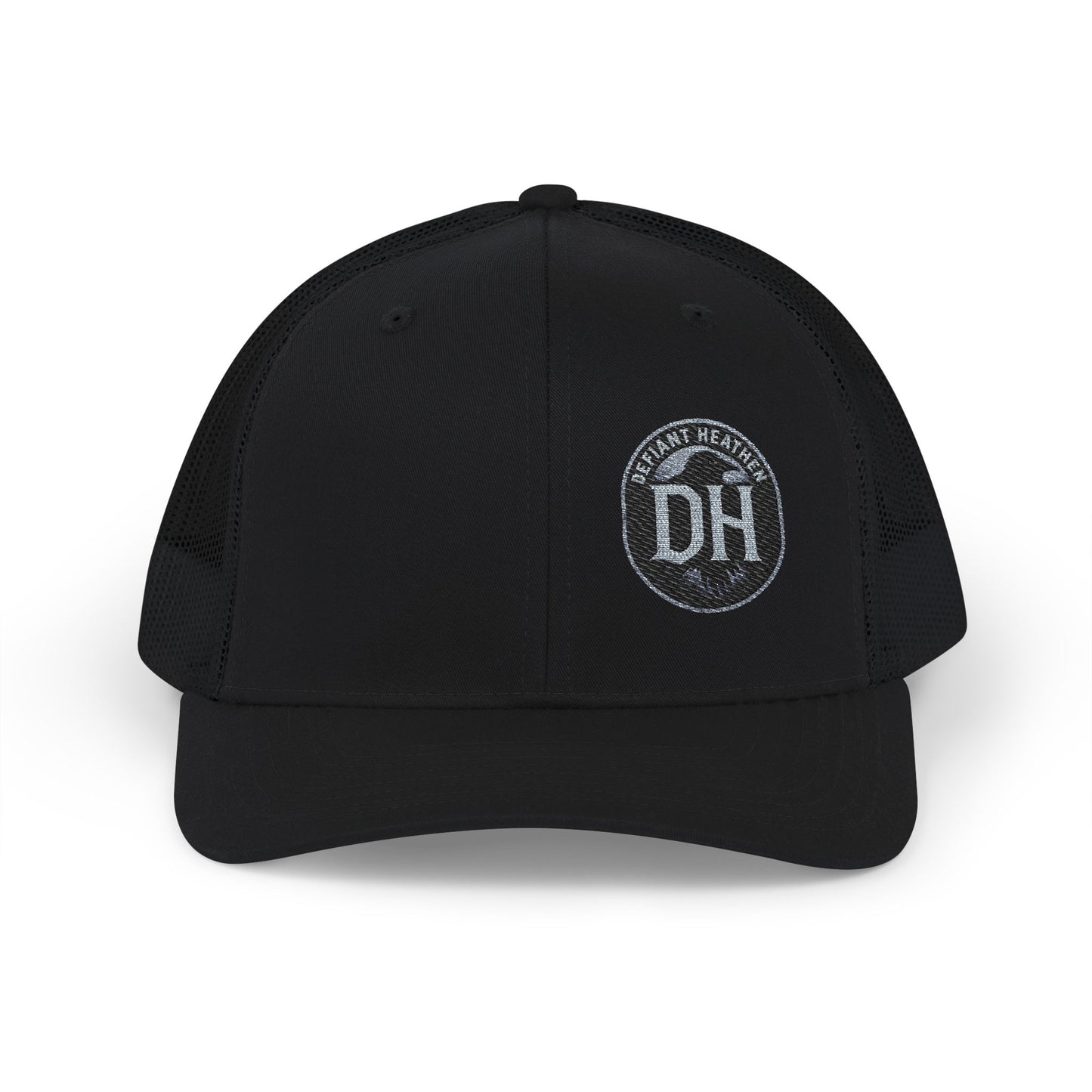 DH Raven Logo Trucker Cap –  Mesh Snapback