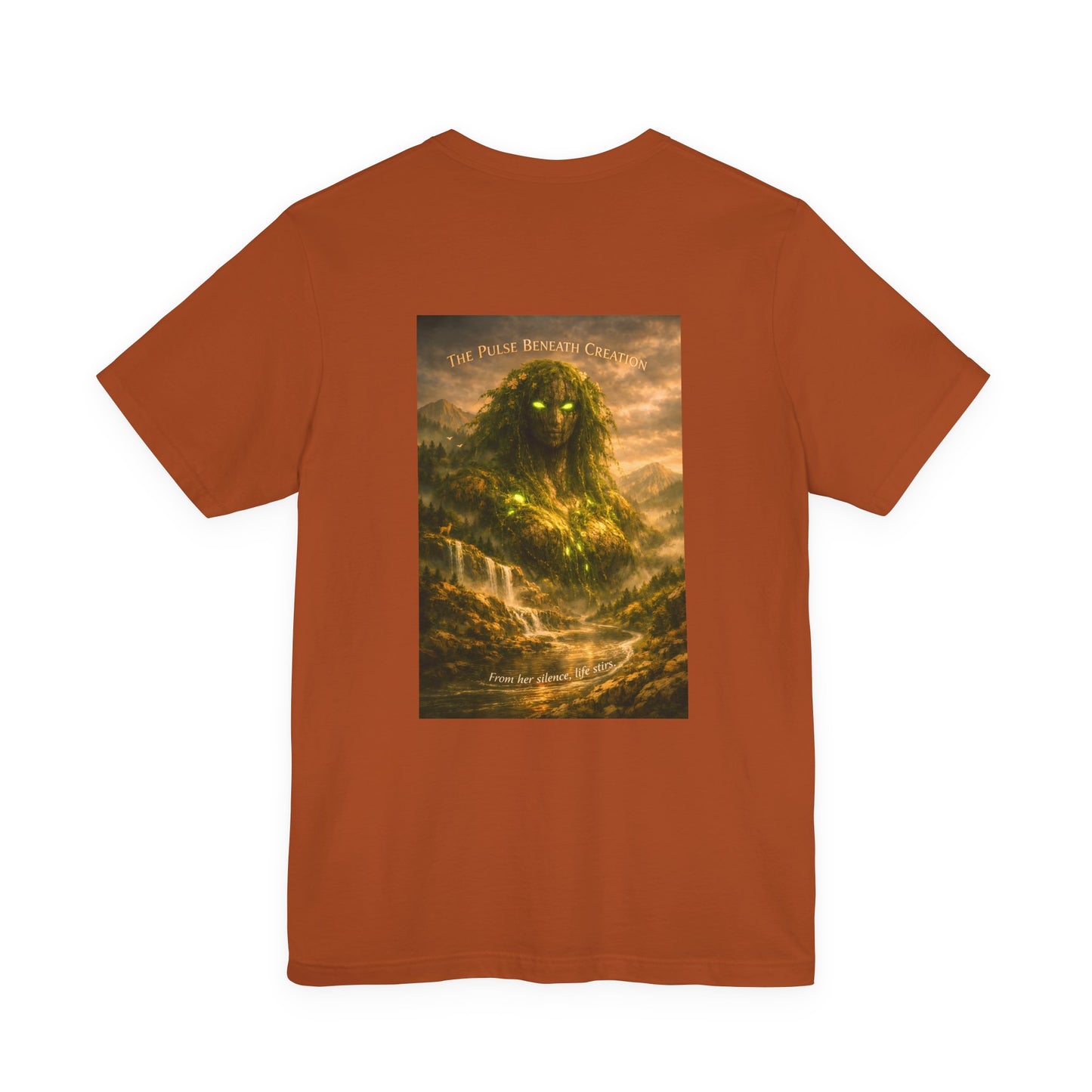Gaia Primordial Tee — "She Was Here First. She Will Be Here Last."