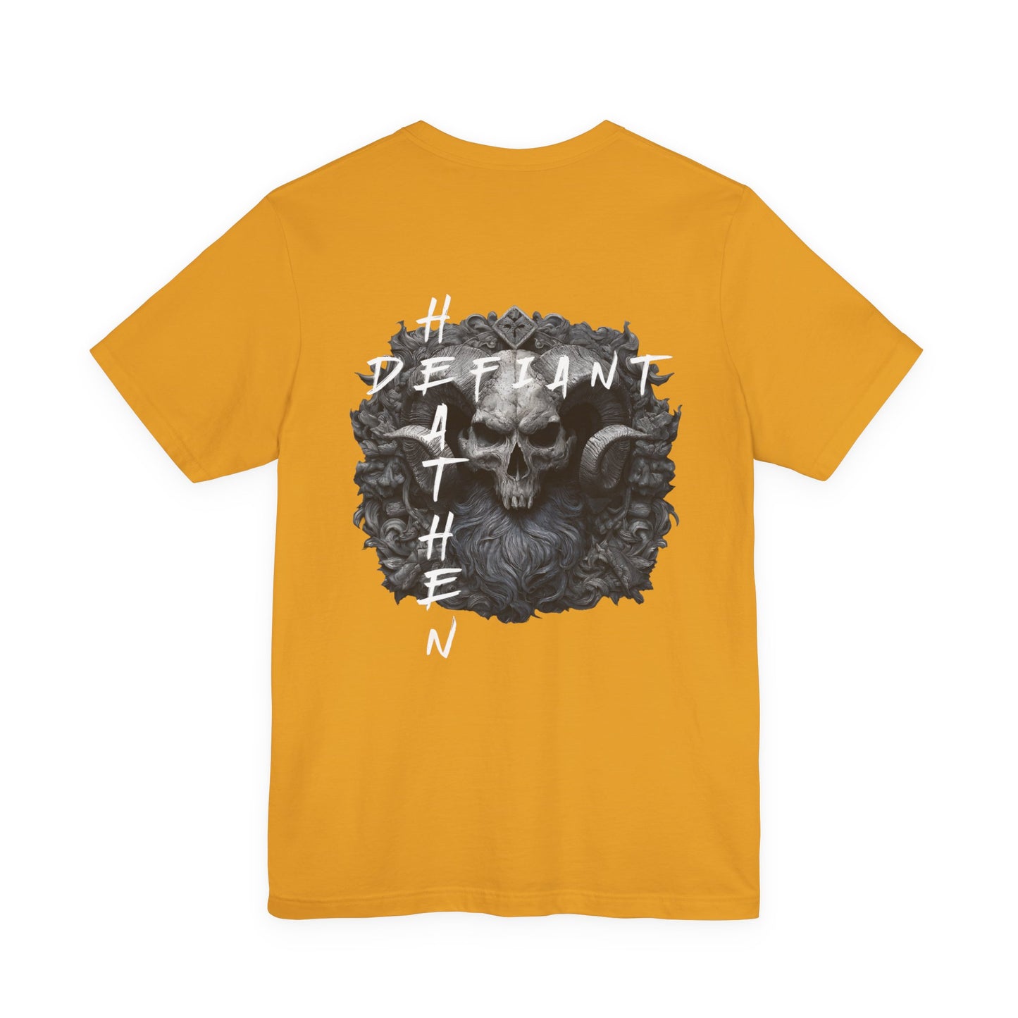 Defiant Heathen Ram Skull Graphic Tee