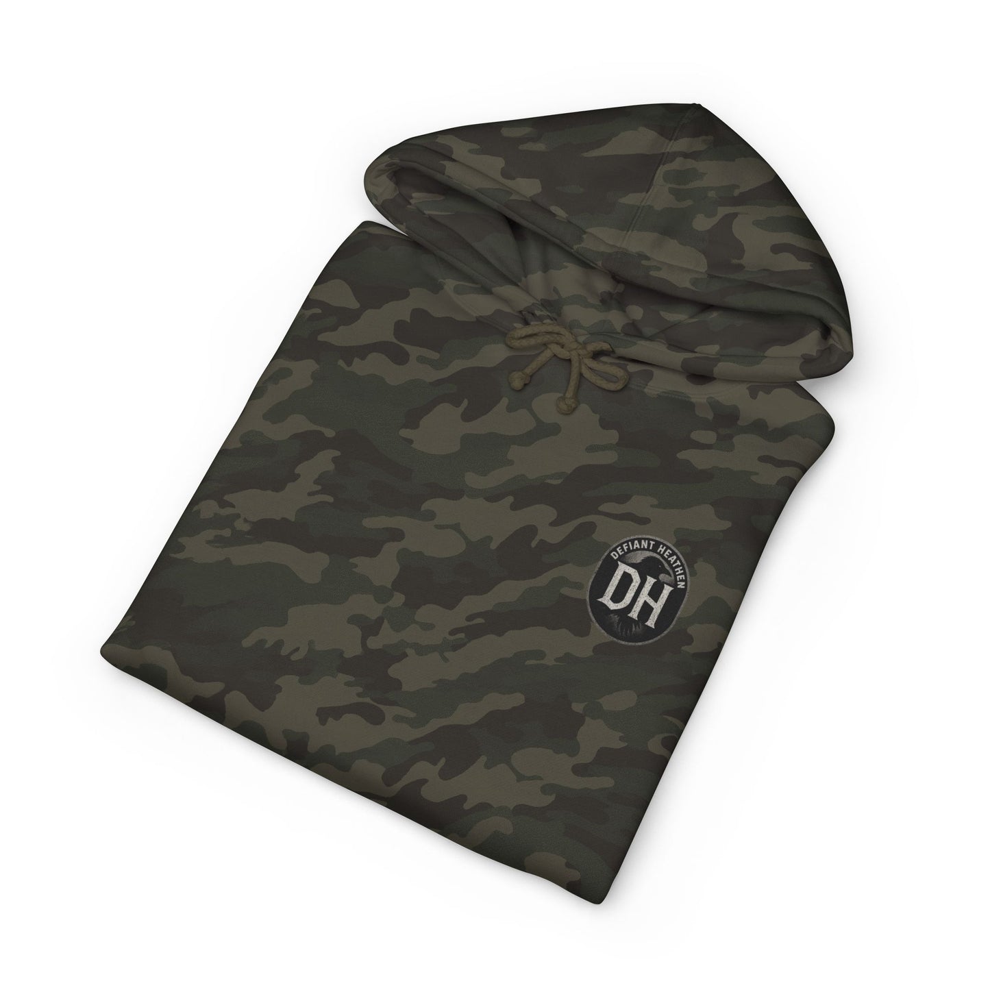 Defiant Heathen Hoodie — "No Masters, No Mercy" Graphic Pullover