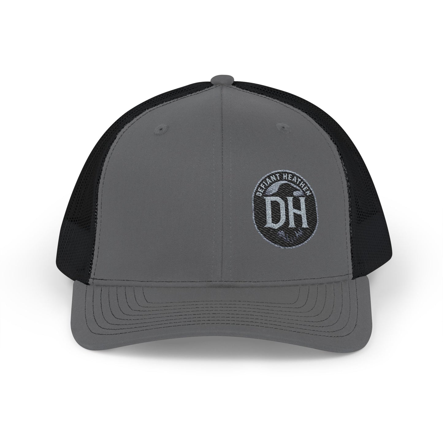 DH Raven Logo Trucker Cap –  Mesh Snapback