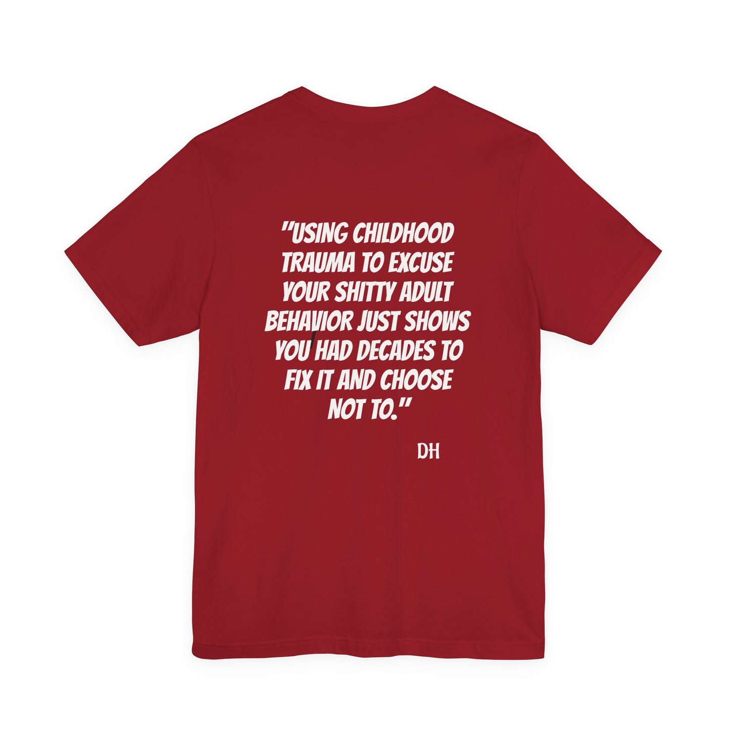 "Decades to Fix It" Tee — Bold Script Statement T-Shirt