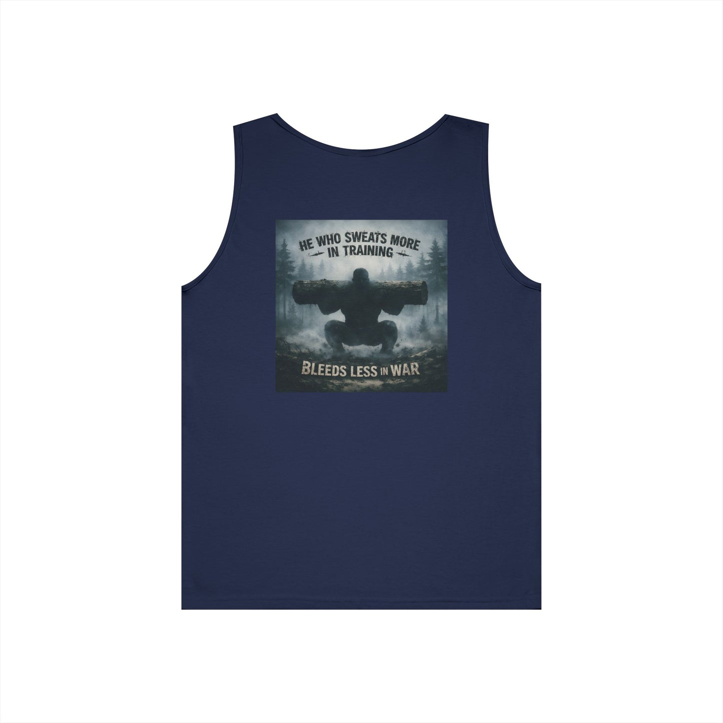 Train Hard. Bleed Less. Tee — Warrior-Mindset Cotton Shirt