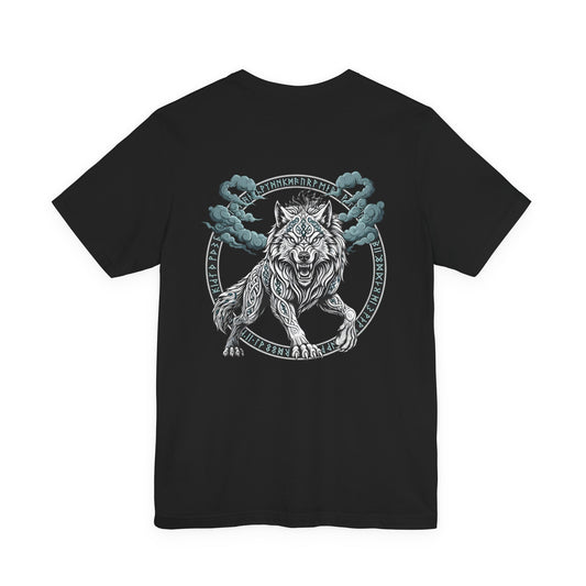 Fenrir Norse Wolf Graphic Tee — Viking Loki Mythology Shirt