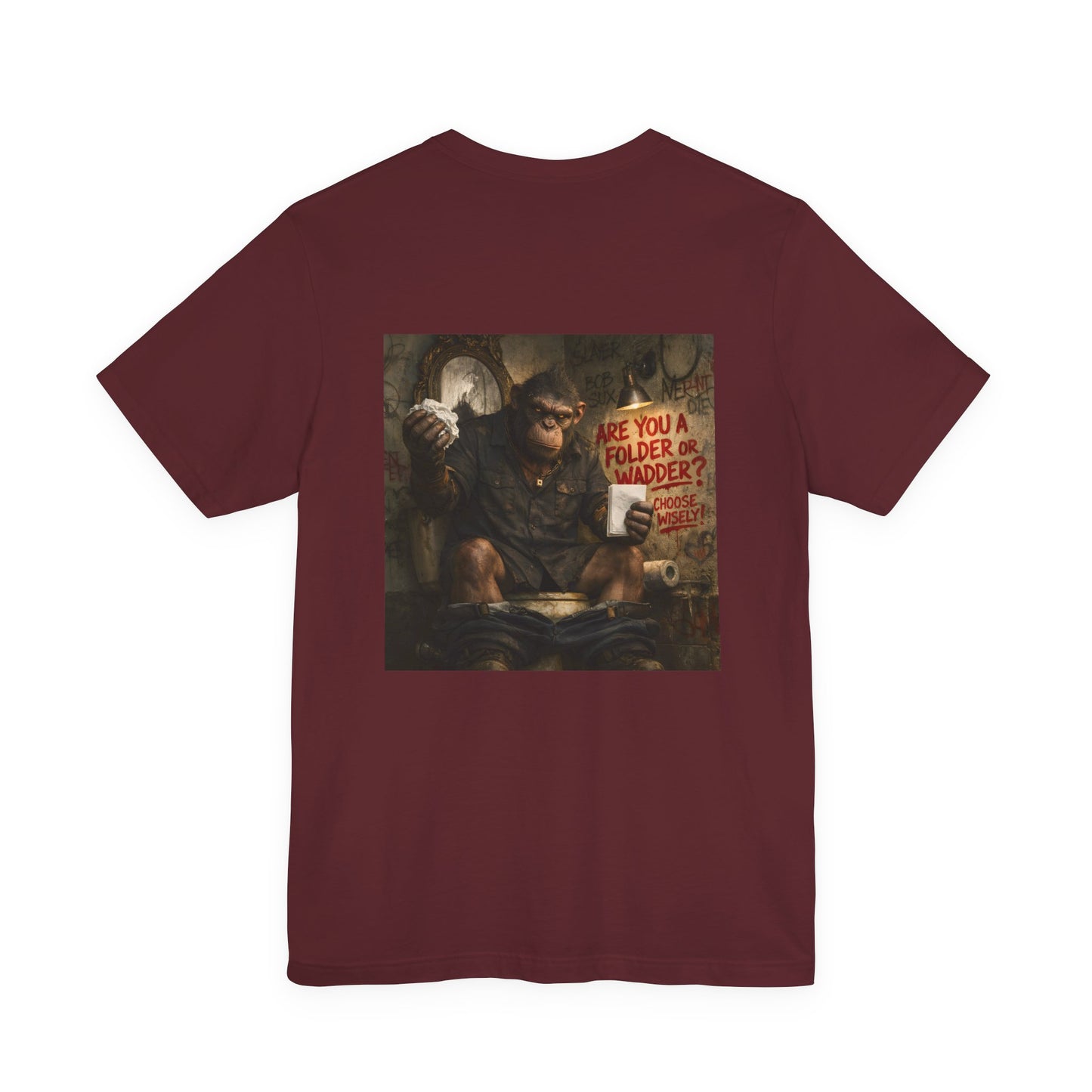 Gritty Question Tee — 'Are You a Folder or a Wadder?'  Graphic Shirt