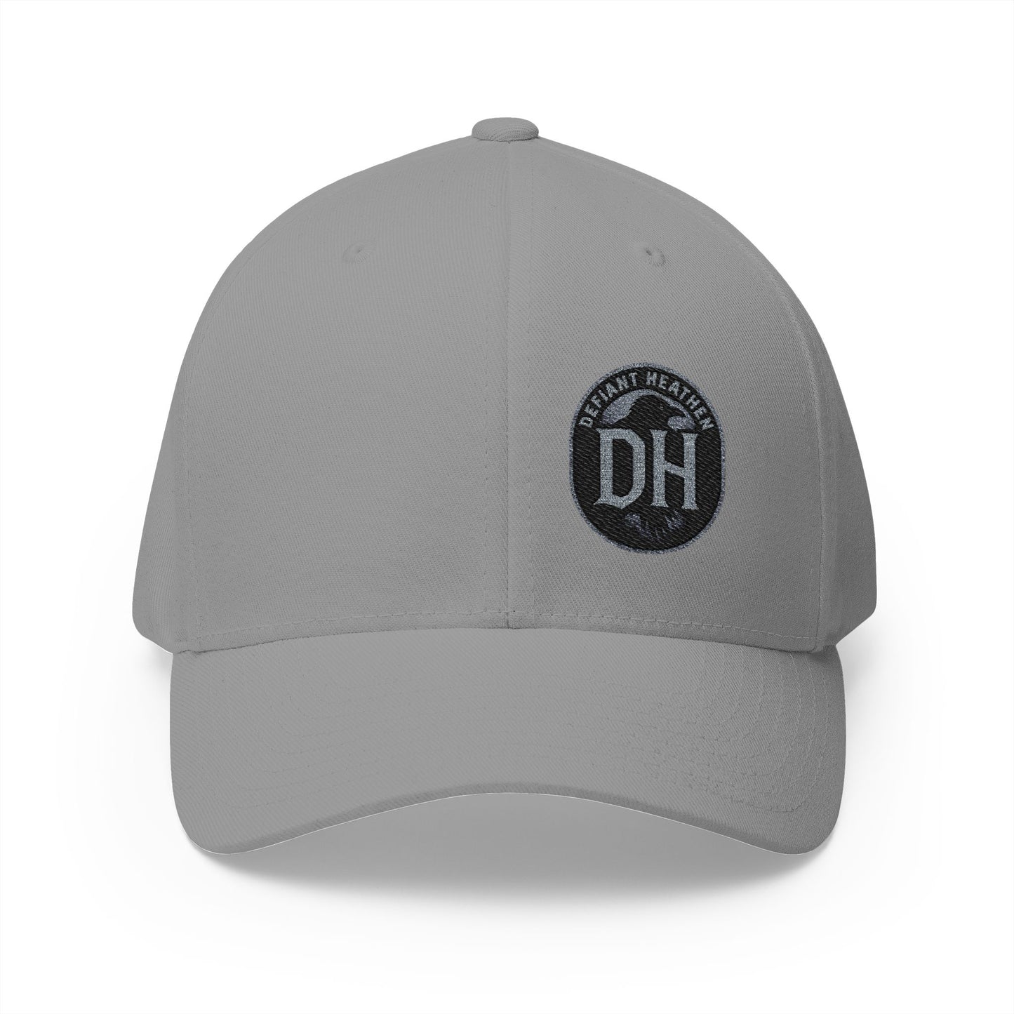 DH Raven Flexfit Cap — Premium Closed‑Back Baseball Hat