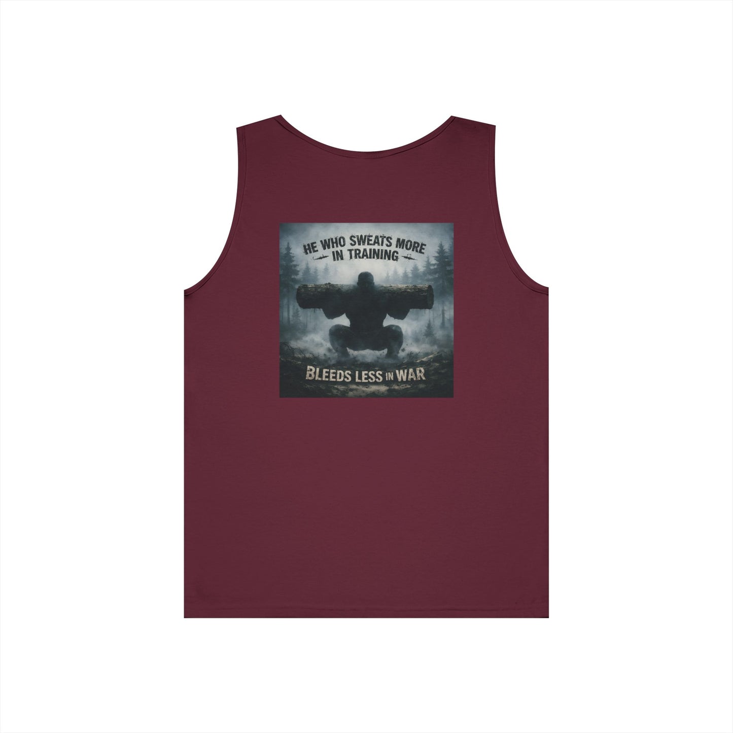 Train Hard. Bleed Less. Tee — Warrior-Mindset Cotton Shirt