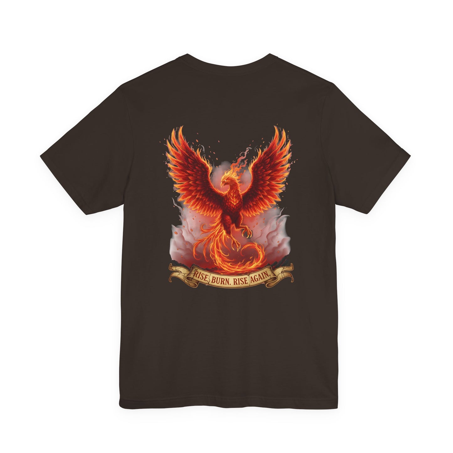 Phoenix Graphic Tee – "Rise, Burn, Rise Again" Short Sleeve T-Shirt