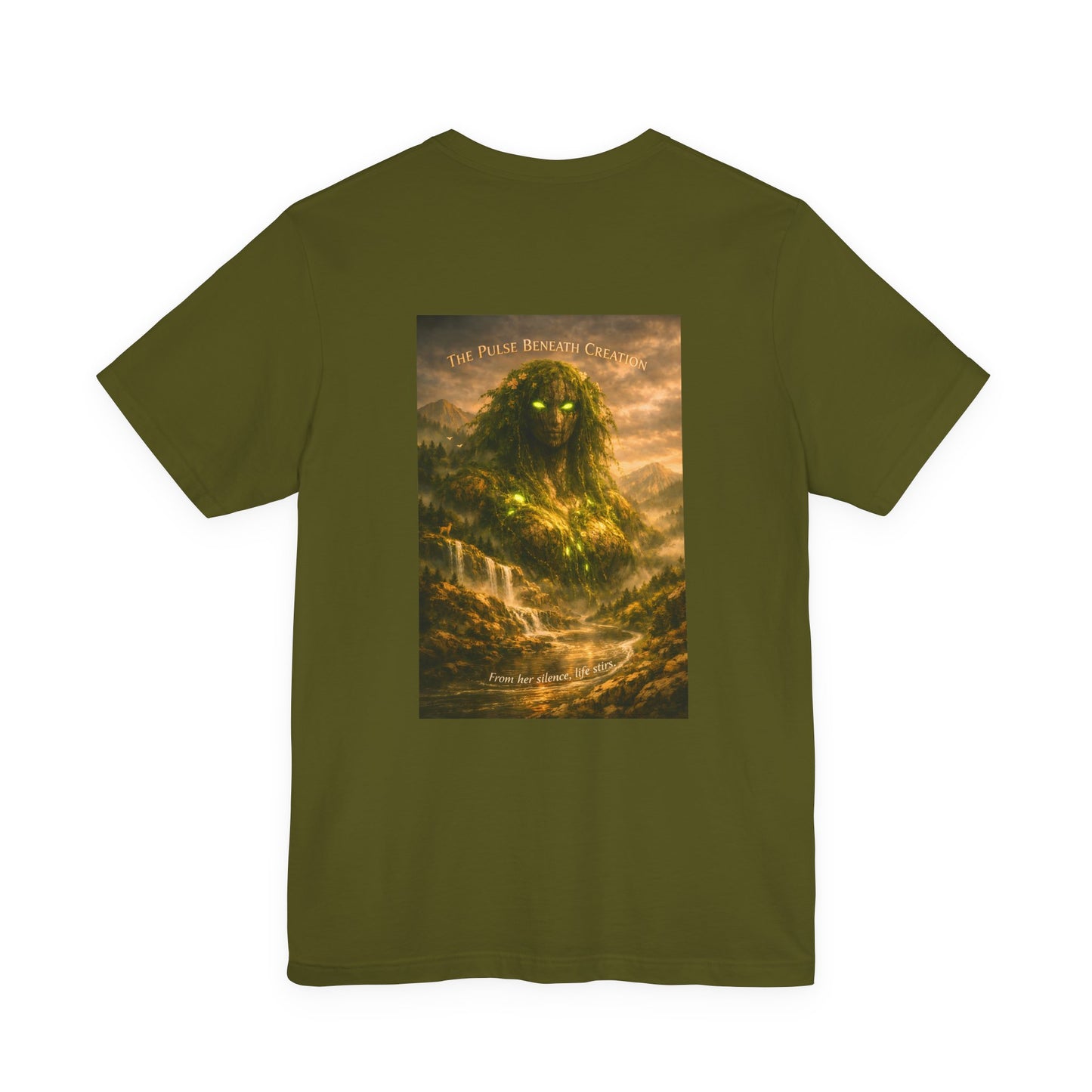 Gaia Primordial Tee — "She Was Here First. She Will Be Here Last."