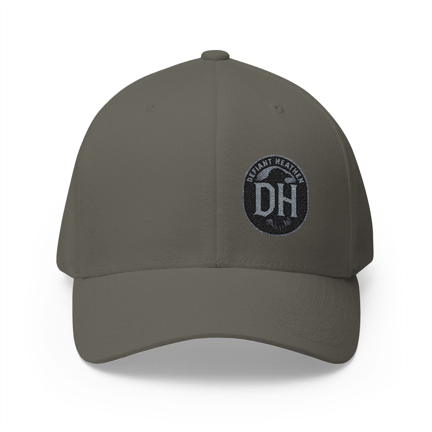 DH Raven Flexfit Cap — Premium Closed‑Back Baseball Hat