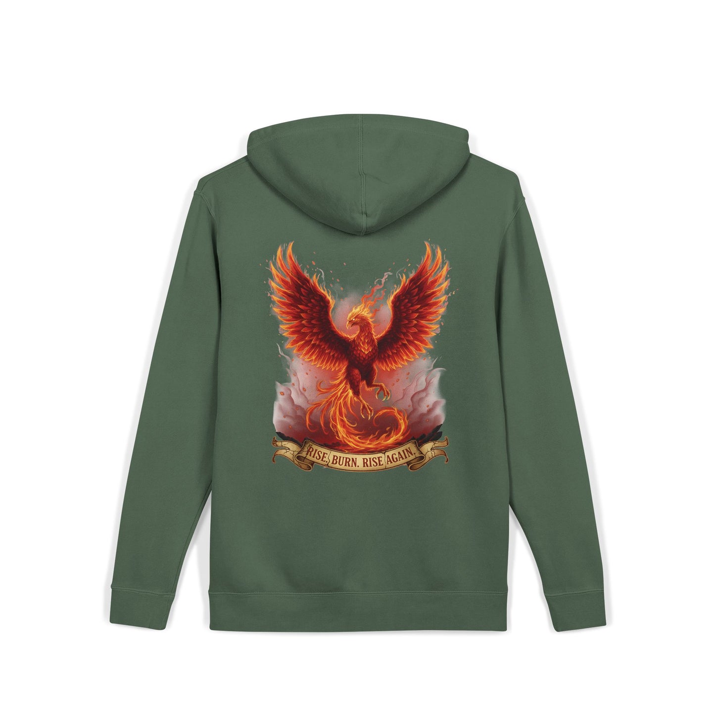 Phoenix Graphic Hoodie — "Rise, Burn, Rise Again"
