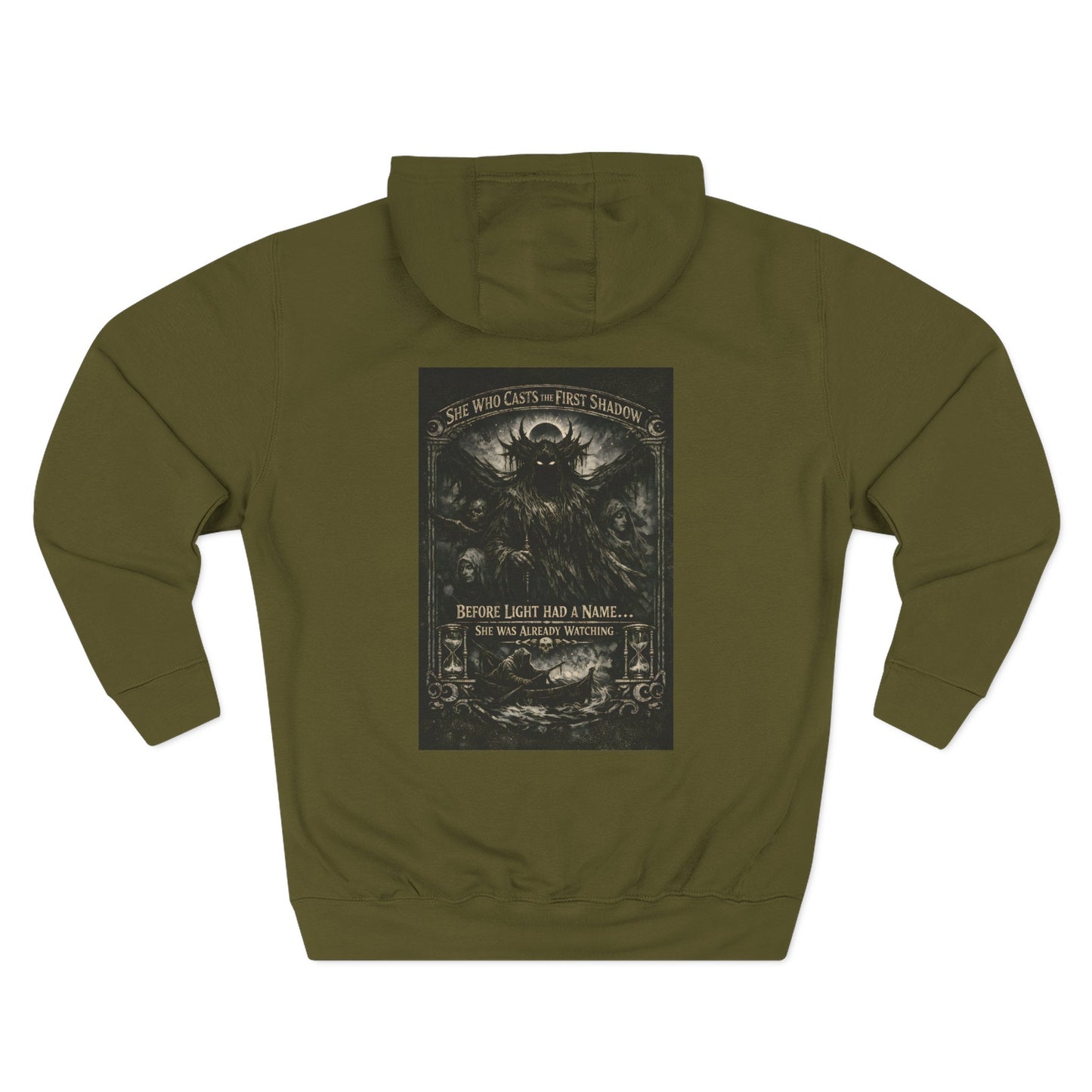 Nyx 'She Who Casts the First Shadow' Fleece Hoodie — Dark Mythology Apparel