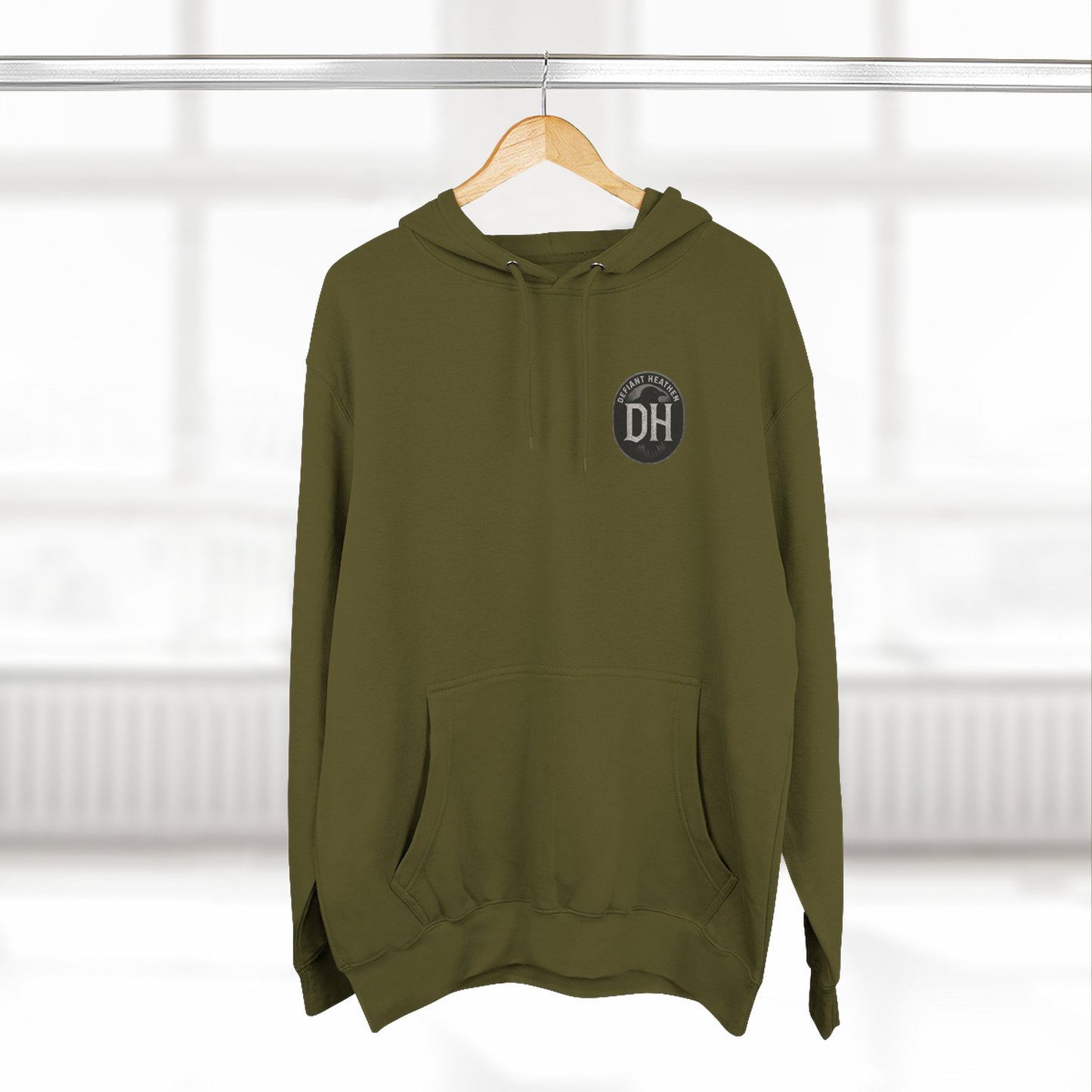 He Who Sweats More Hoodie — Warrior-Inspired Training Fleece Pullover