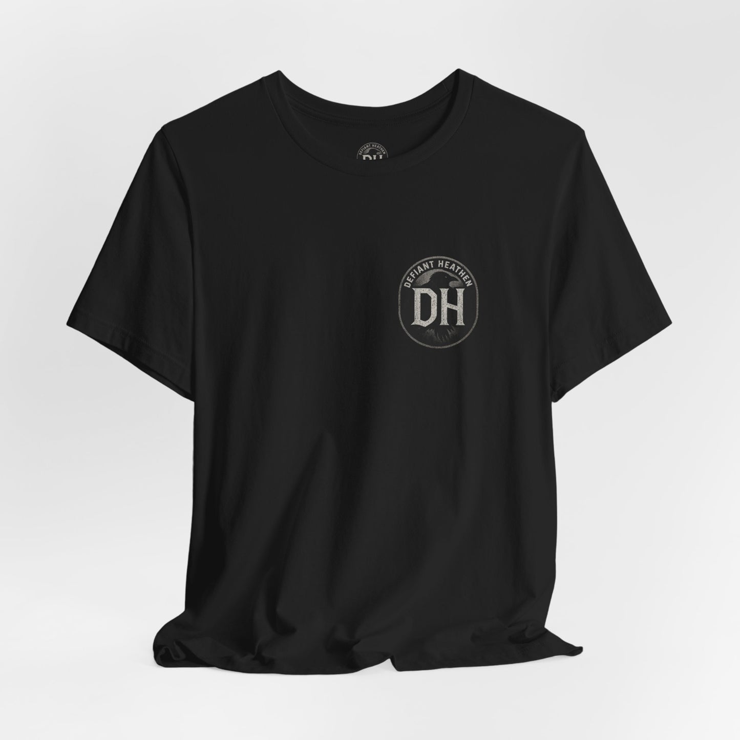 No Masters No Mercy Graphic Tee — Rebellious 'Stay Defiant' Short Sleeve Shirt