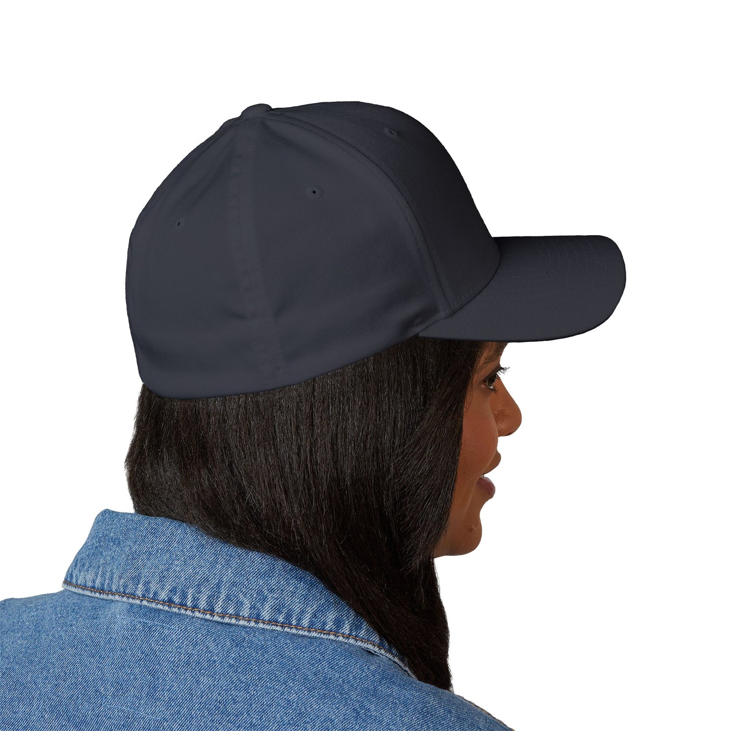 DH Raven Flexfit Cap — Premium Closed‑Back Baseball Hat