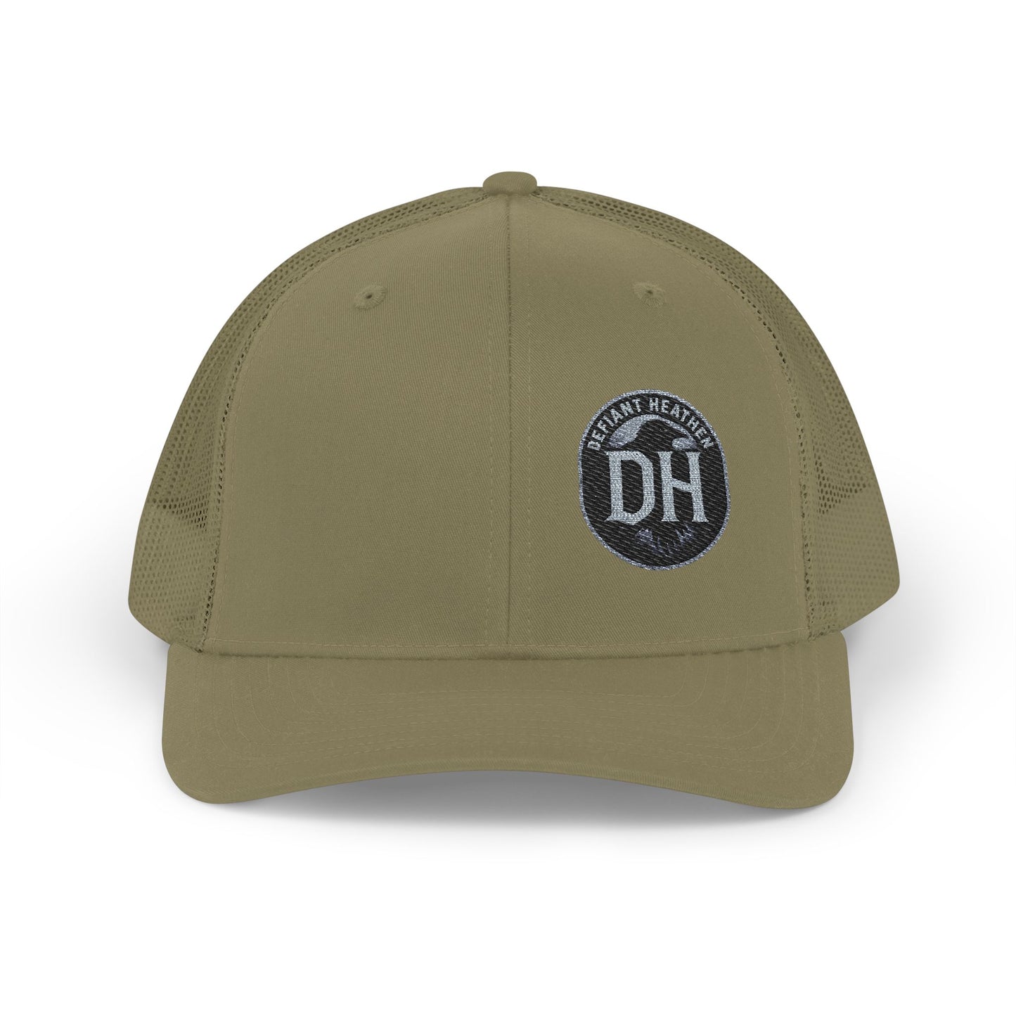 DH Raven Logo Trucker Cap –  Mesh Snapback