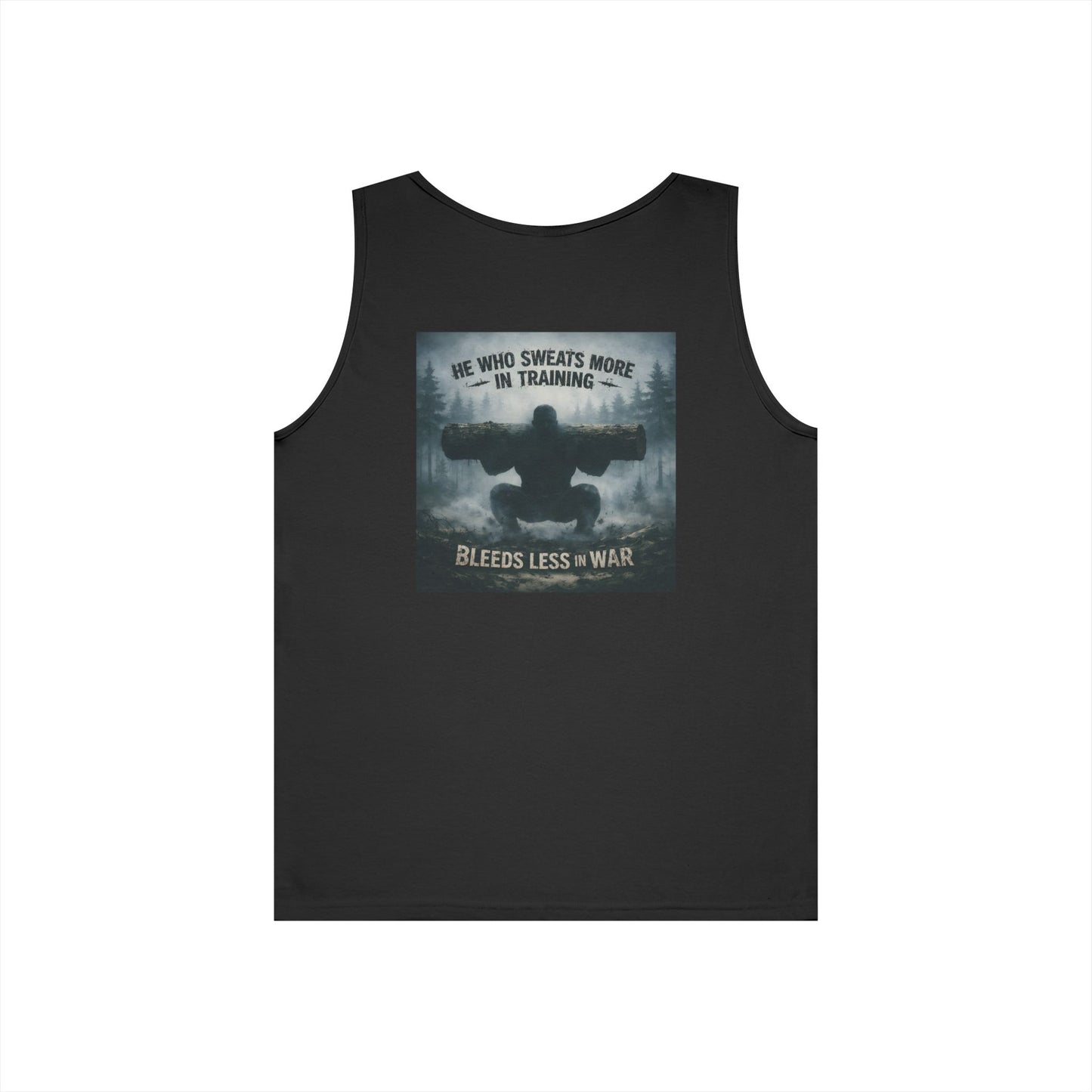 Train Hard. Bleed Less. Tee — Warrior-Mindset Cotton Shirt