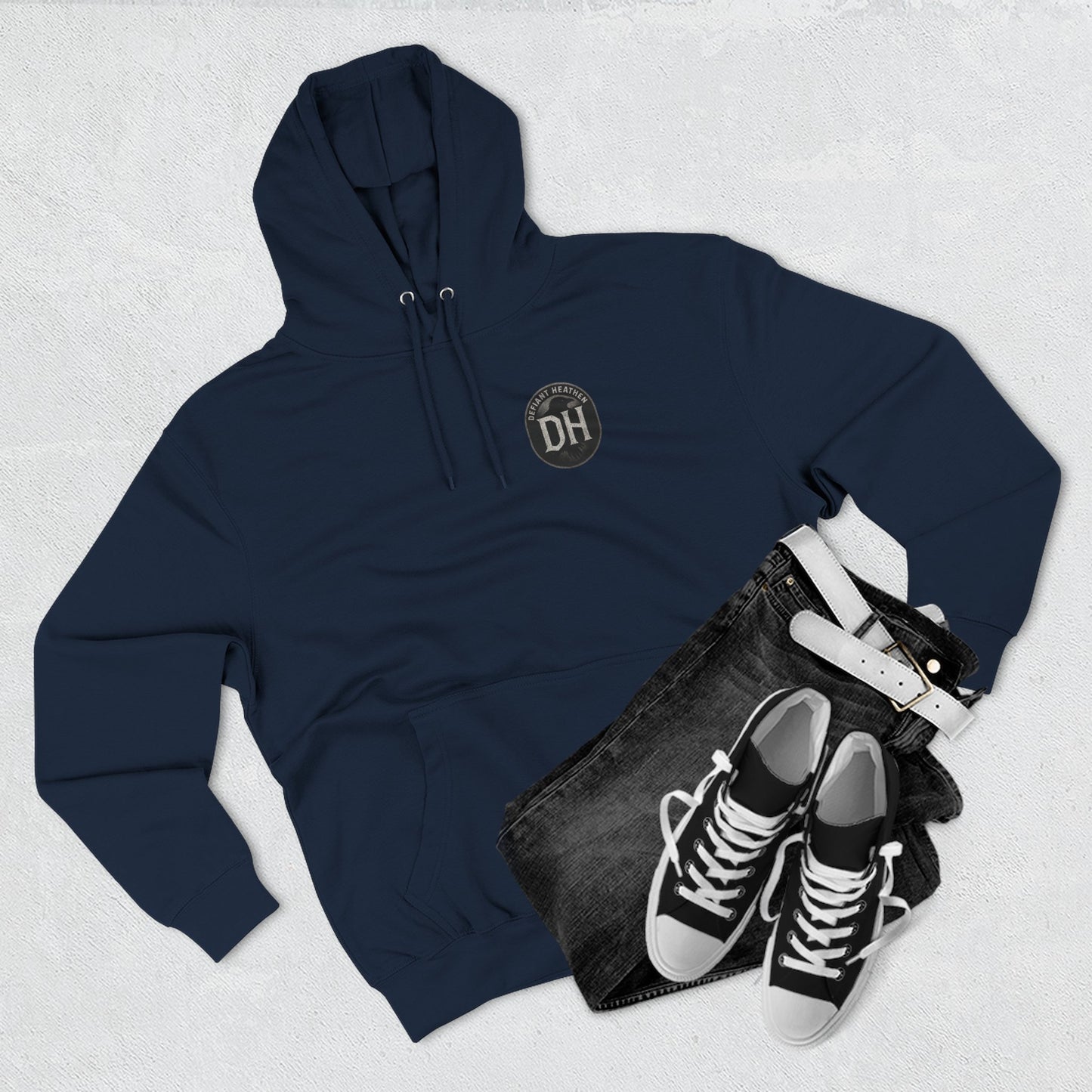 Erebus 'Origin of Shadow' Fleece Hoodie — Primordial Darkness Graphic