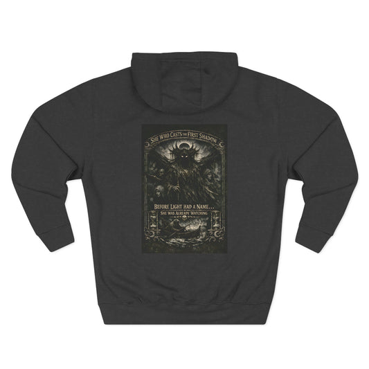 Nyx 'She Who Casts the First Shadow' Fleece Hoodie — Dark Mythology Apparel