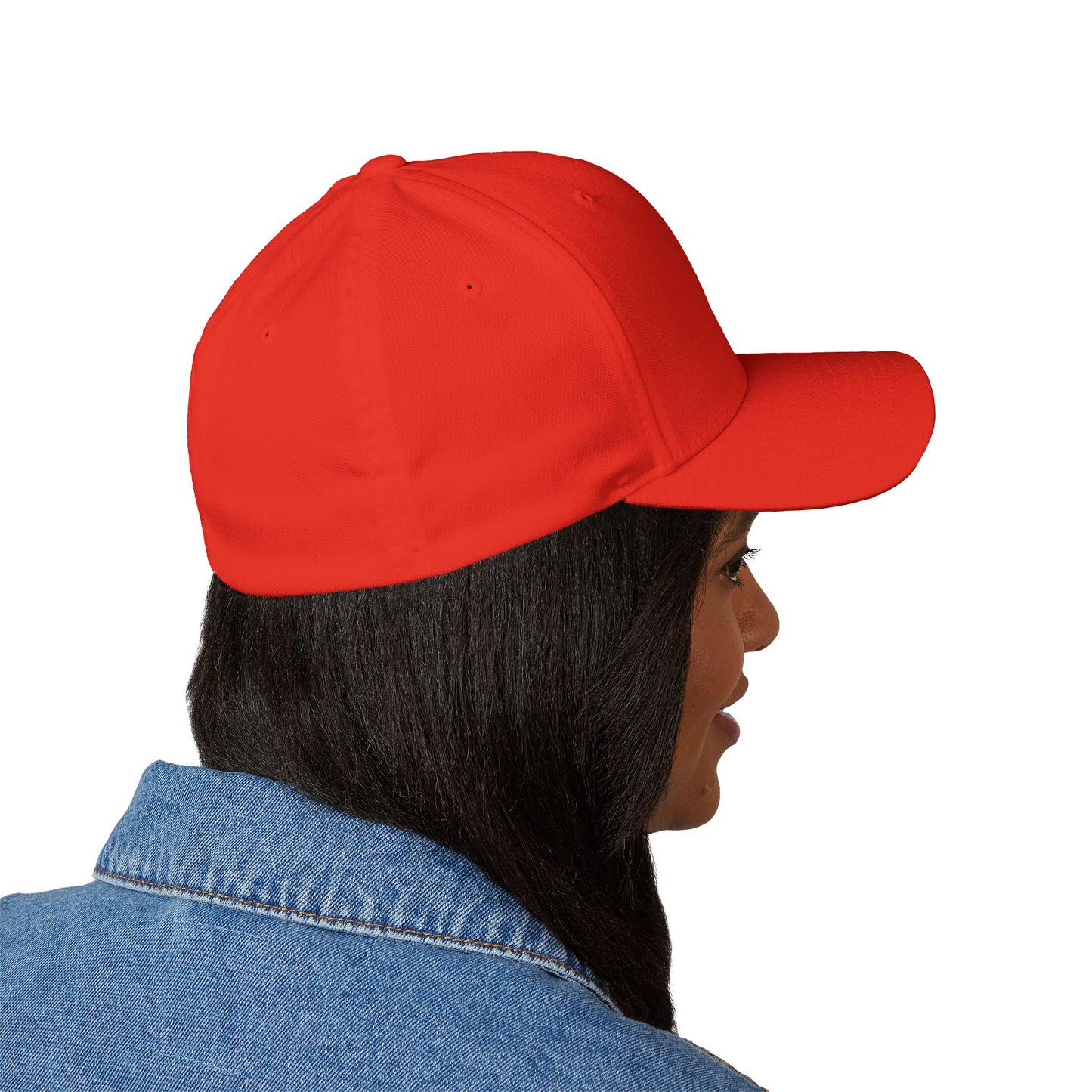DH Raven Flexfit Cap — Premium Closed‑Back Baseball Hat
