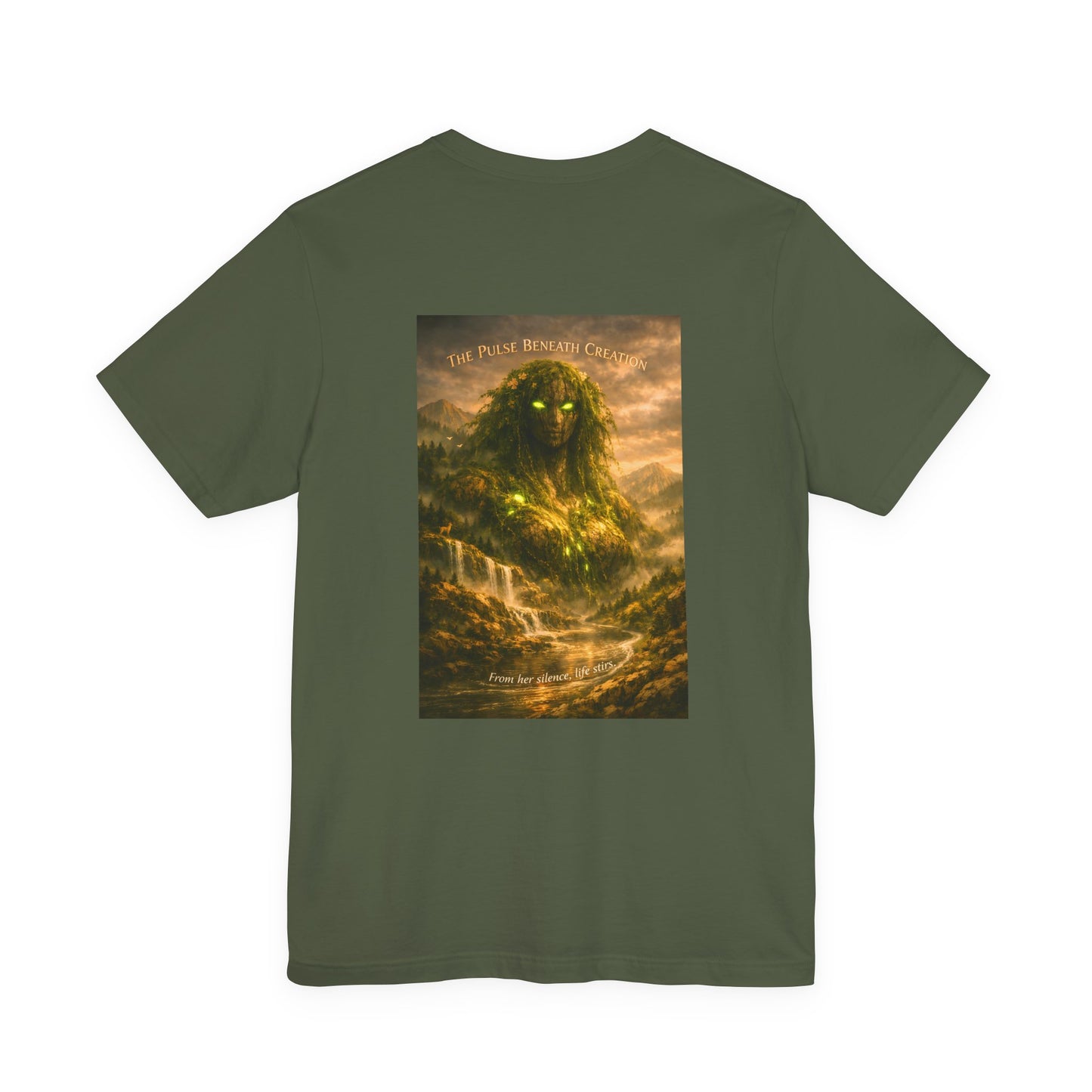 Gaia Primordial Tee — "She Was Here First. She Will Be Here Last."