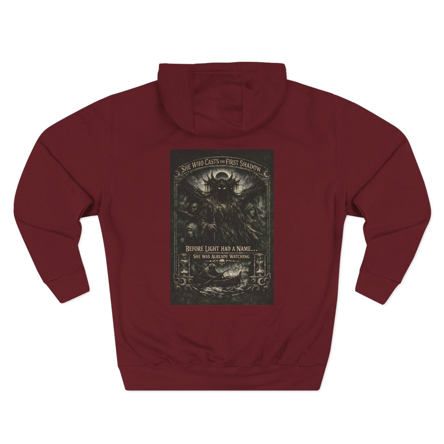 Nyx 'She Who Casts the First Shadow' Fleece Hoodie — Dark Mythology Apparel