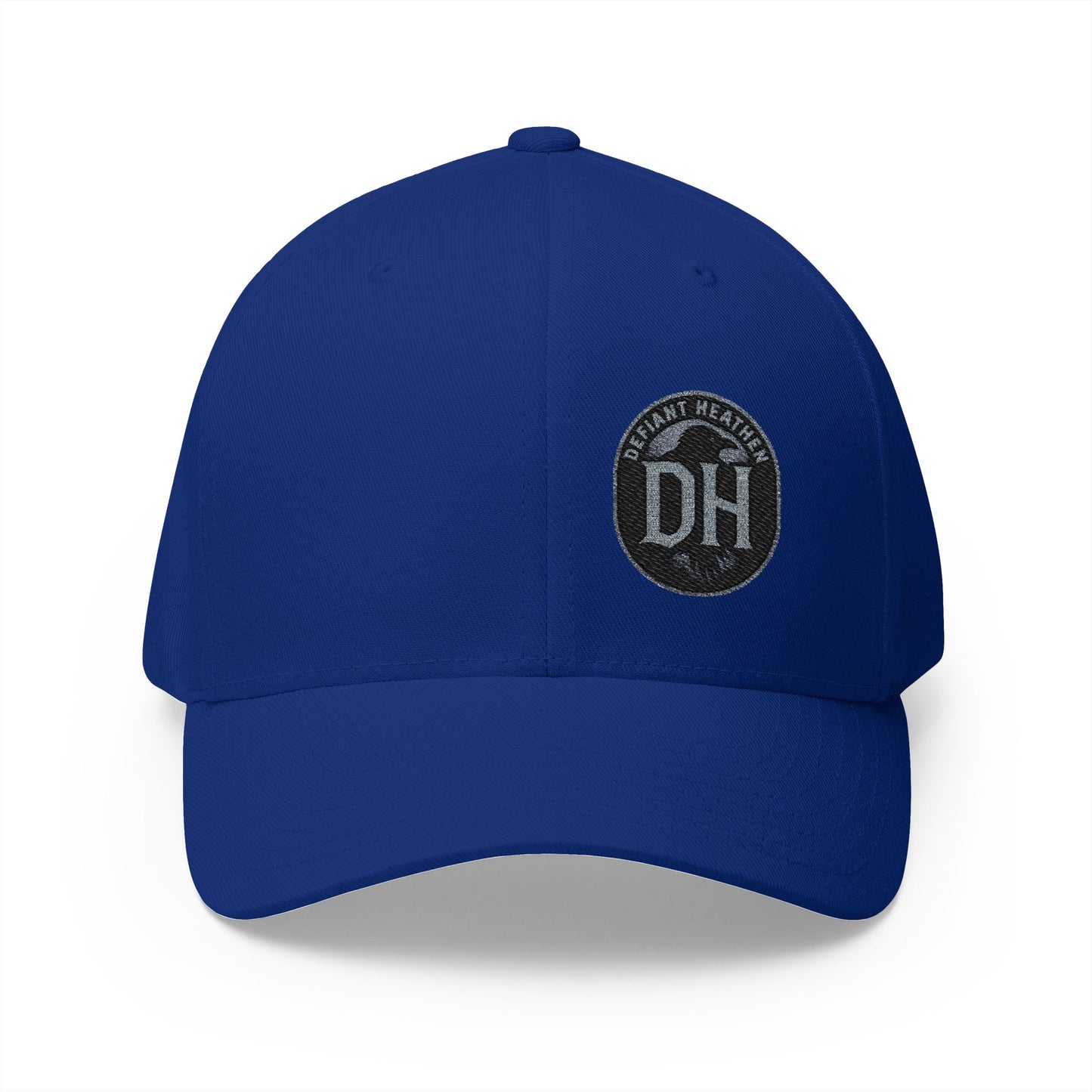 DH Raven Flexfit Cap — Premium Closed‑Back Baseball Hat